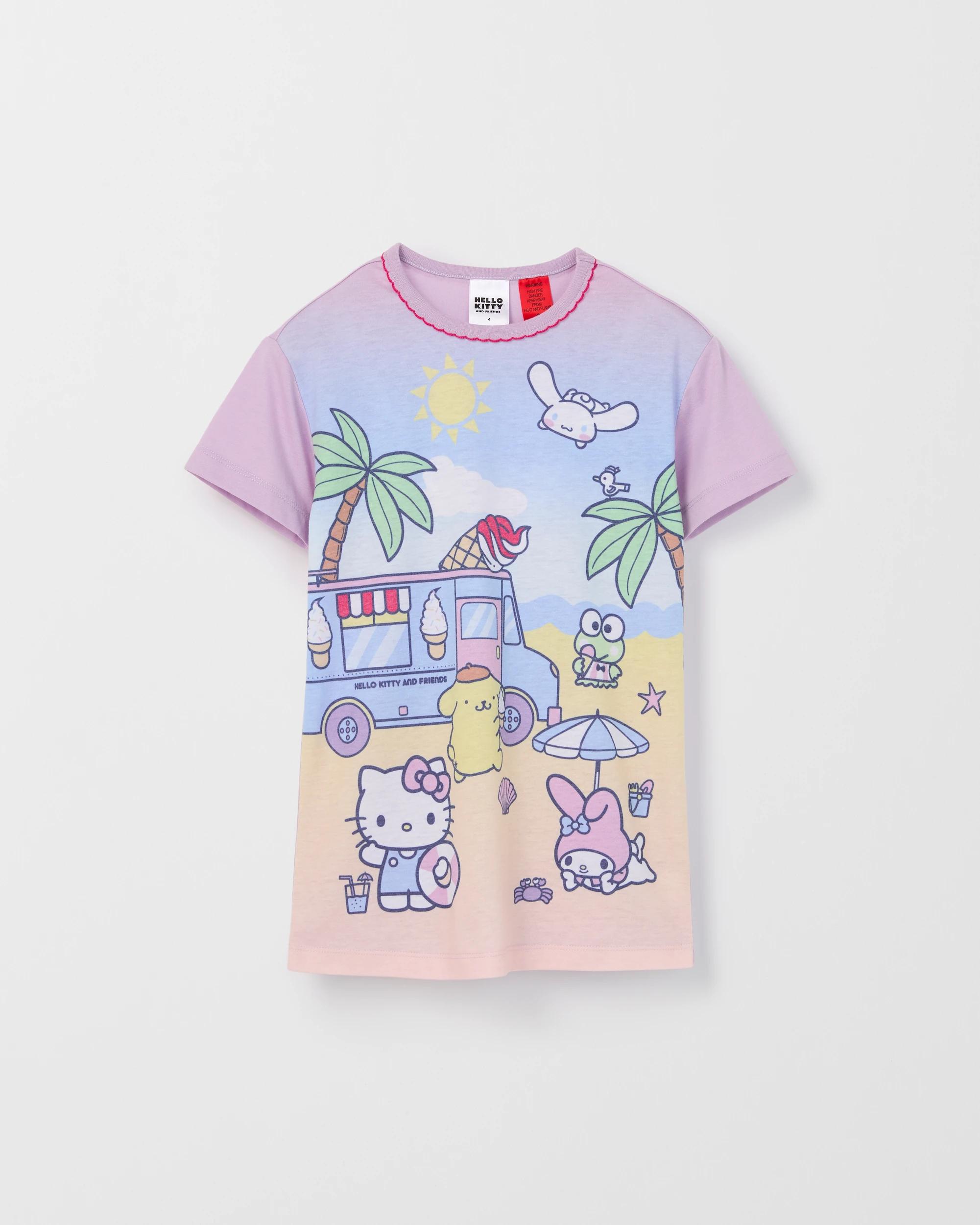 1 Hello Kitty Younger Girls Short Sleeve Nightie HELLO KITTY, 1 of 3