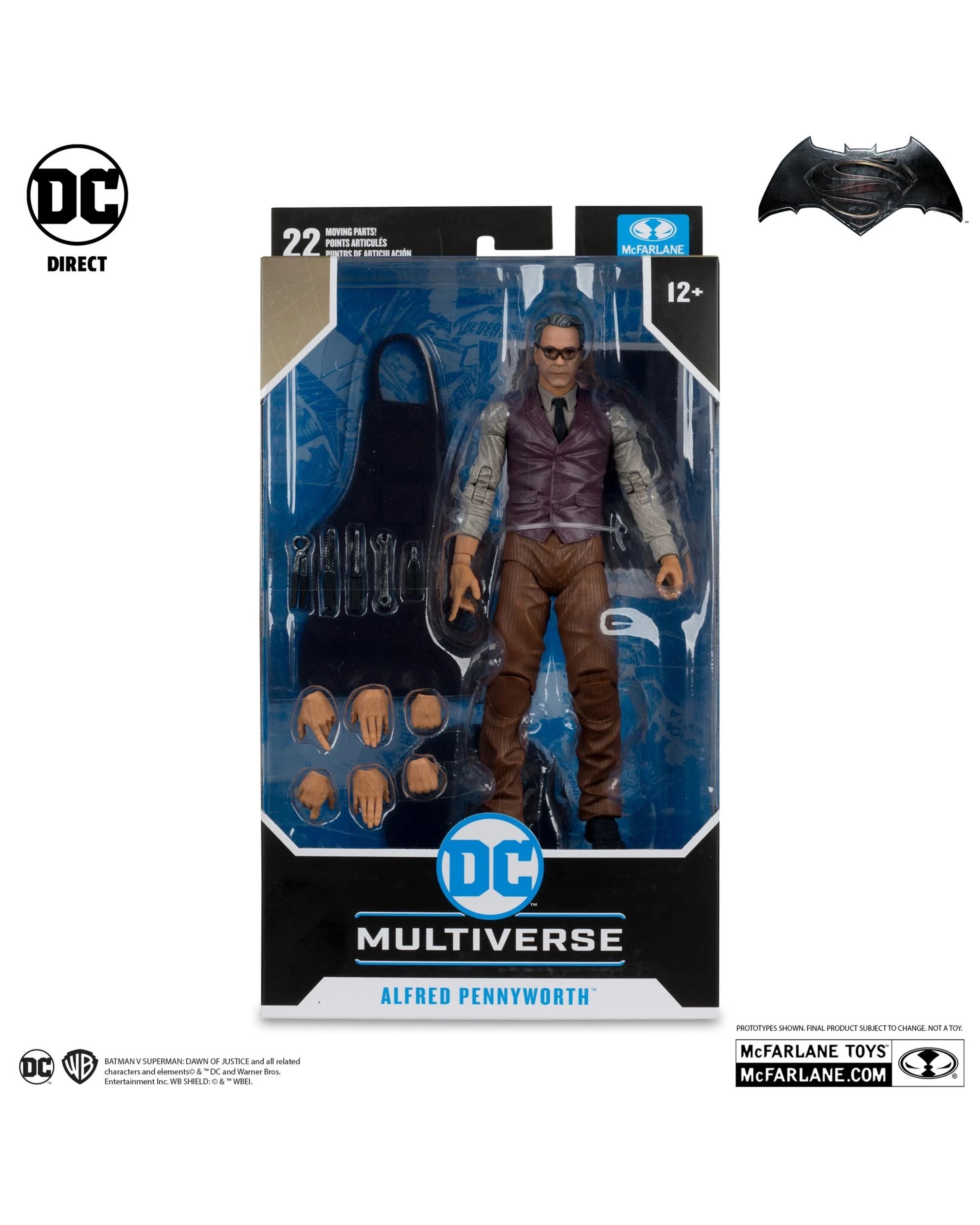 7 DC Multiverse Batman VS Superman Dawn of Justice Alfred Pennyworth 7 inch Figure, 7 of 9