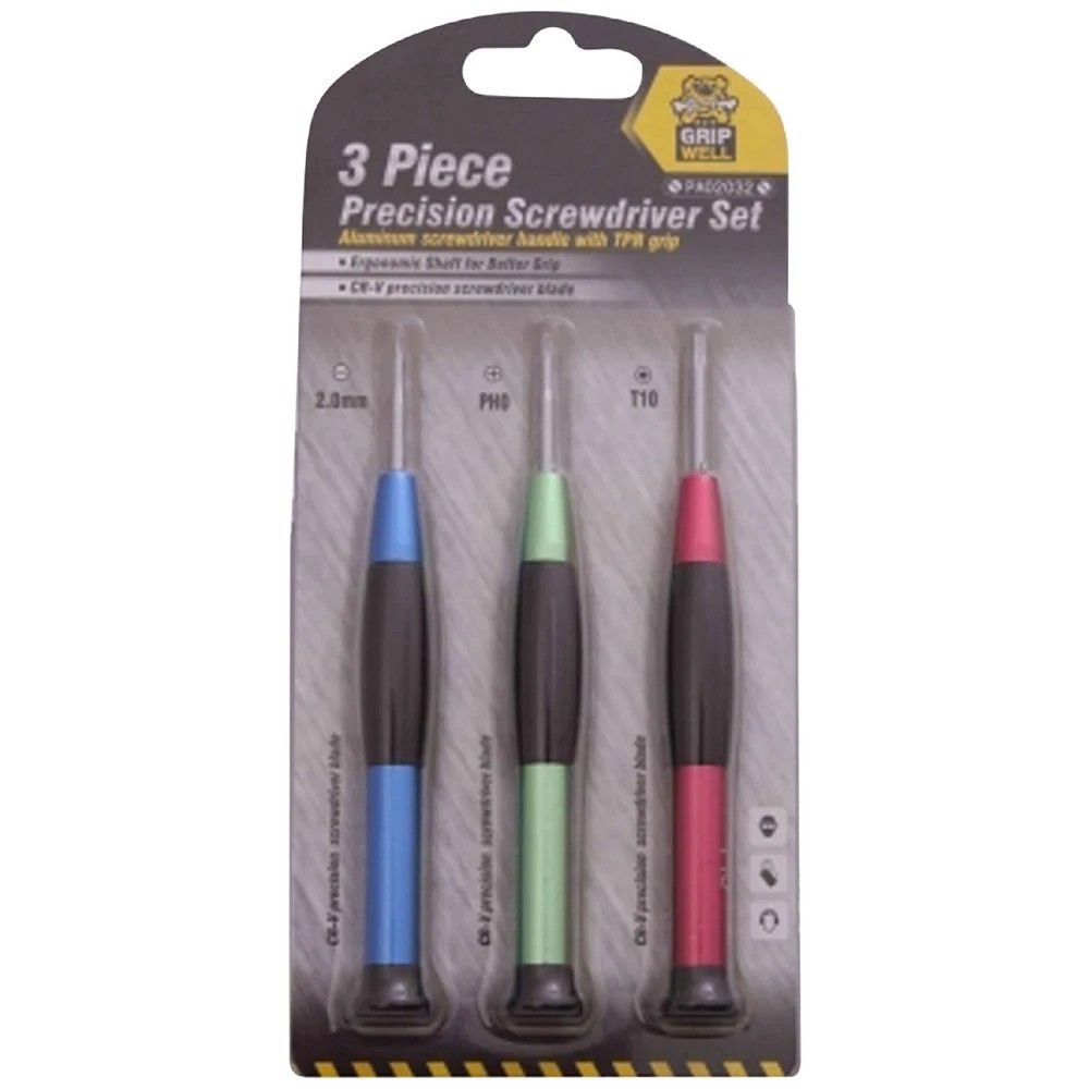 1 Gripwell Precision Screwdriver Set 3 Pack, 1 of 1