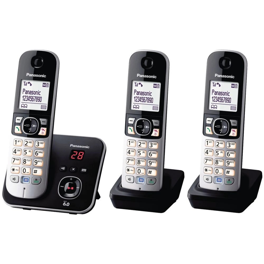 2 Panasonic NBN Compatible Cordless Phone KX-TG6823ALB, 2 of 2