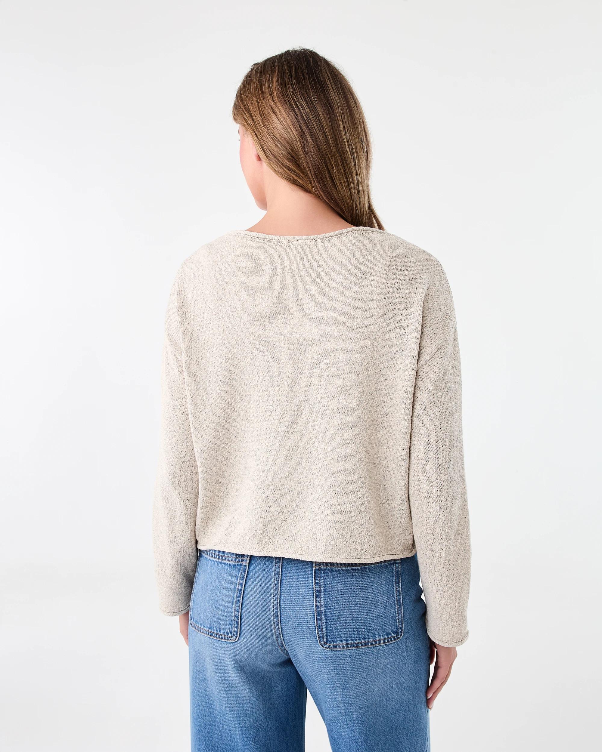 3 Boatneck Pullover Nat Beige, 3 of 6