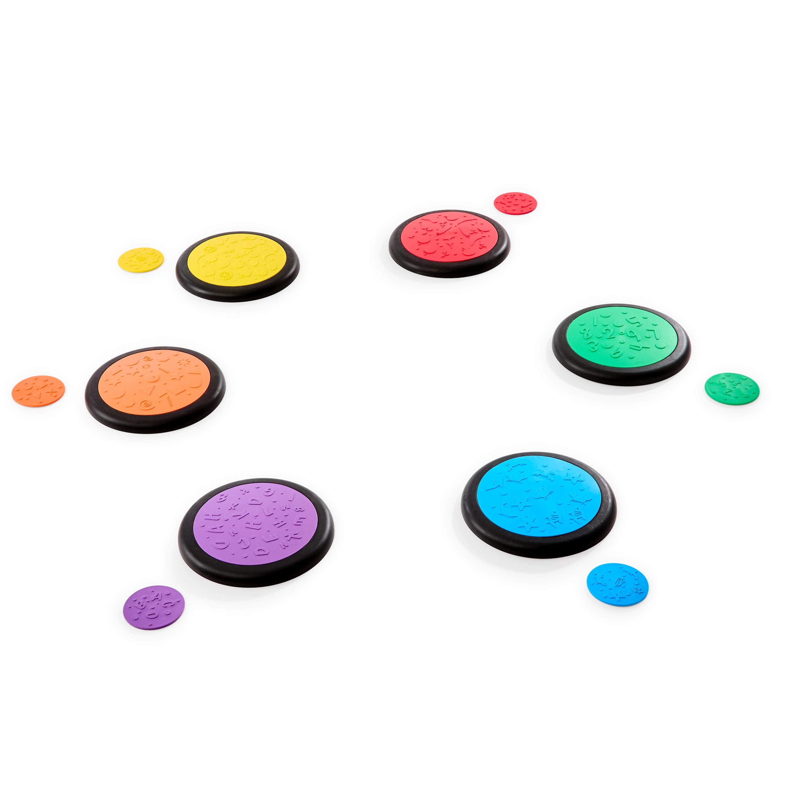 4 6 Pack Sensory Tile Disc Game, 4 of 7
