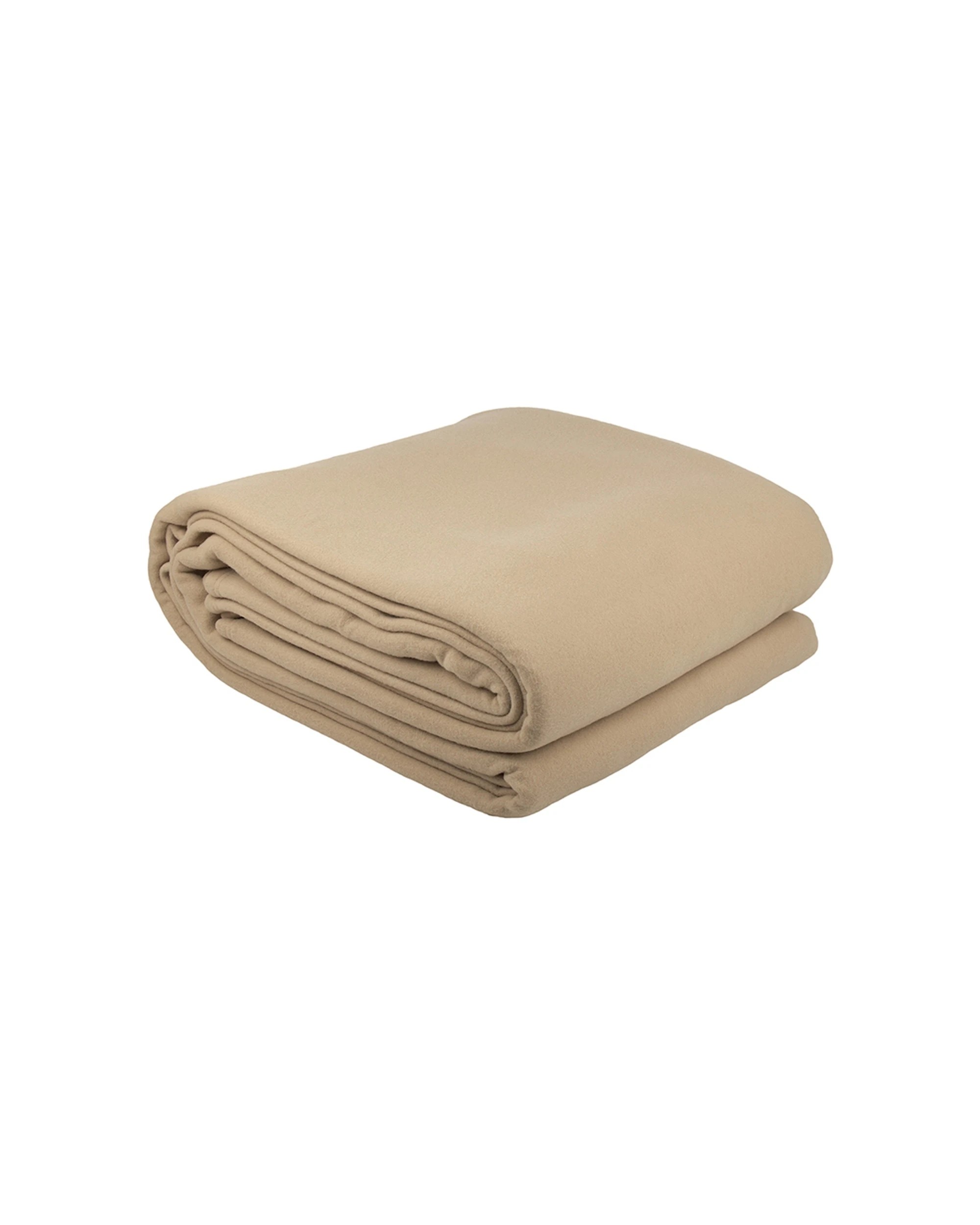 1 Bambury Villa Polar Fleece Blanket Camel Soft Woven Home - Beige, 1 of 1