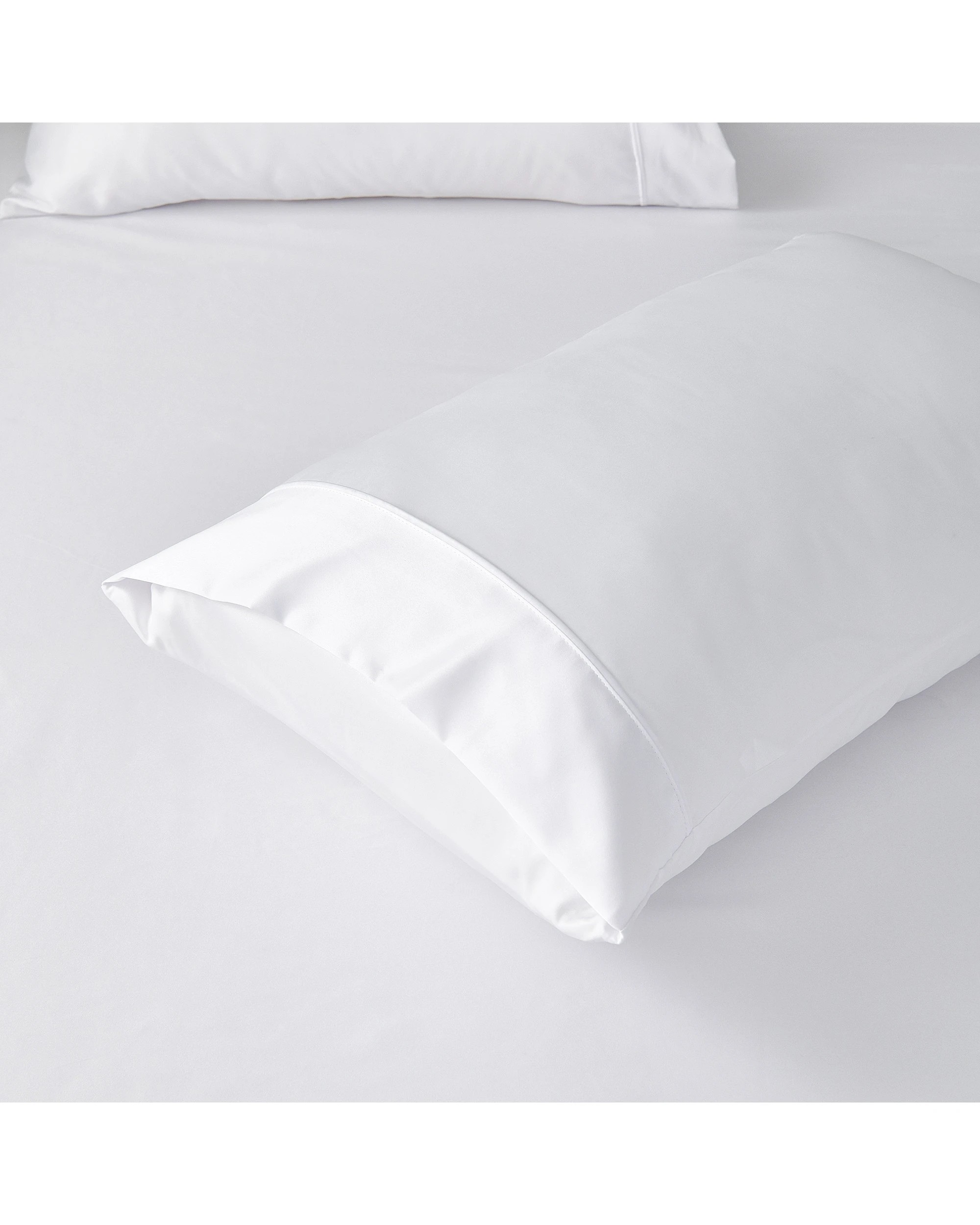 5 Dreamaker Matte Satin Standard Pillowcase Twin Pack - White, 5 of 6
