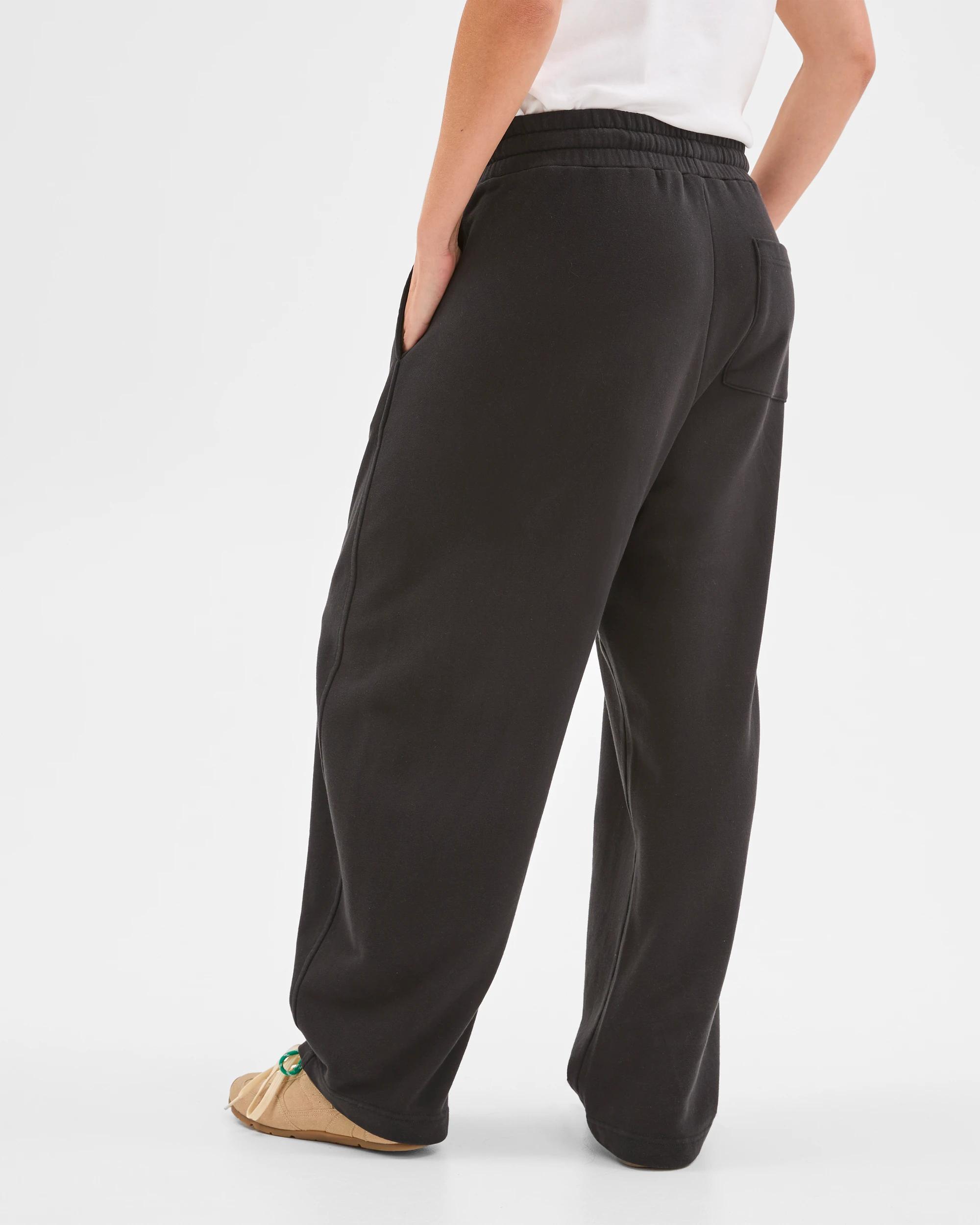 6 Target Woman Australian Cotton Barrel Leg Jogger Pants WASHED BLACK, 6 of 6