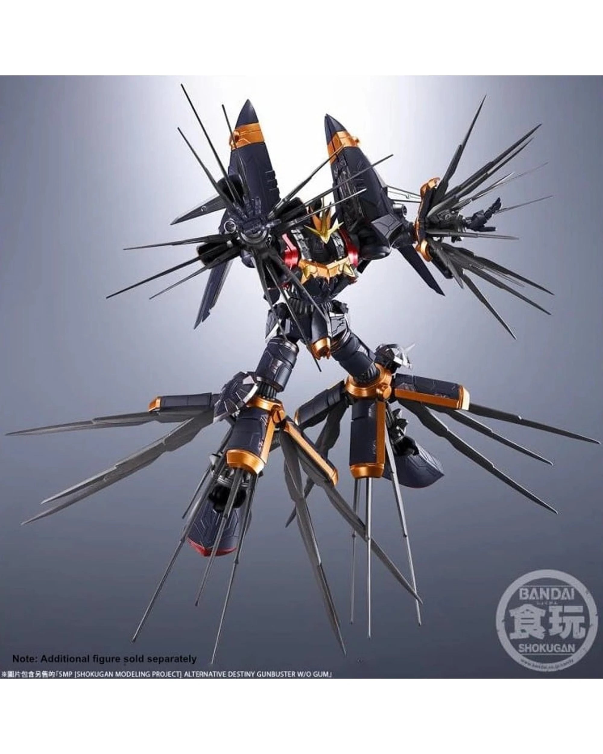 7 Bandai Shokugan Alternative Destiny Gunbuster Super Lightning Kick Option Parts Set, 7 of 10