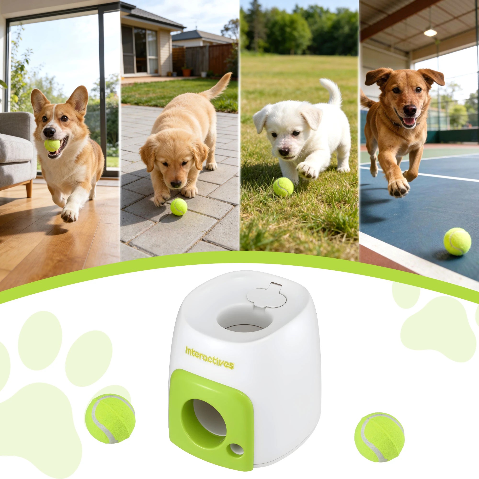 6 i.Pet 2-in-1 Interactive Dog Treat Dispenser Toy with 2 Balls, 6 of 8