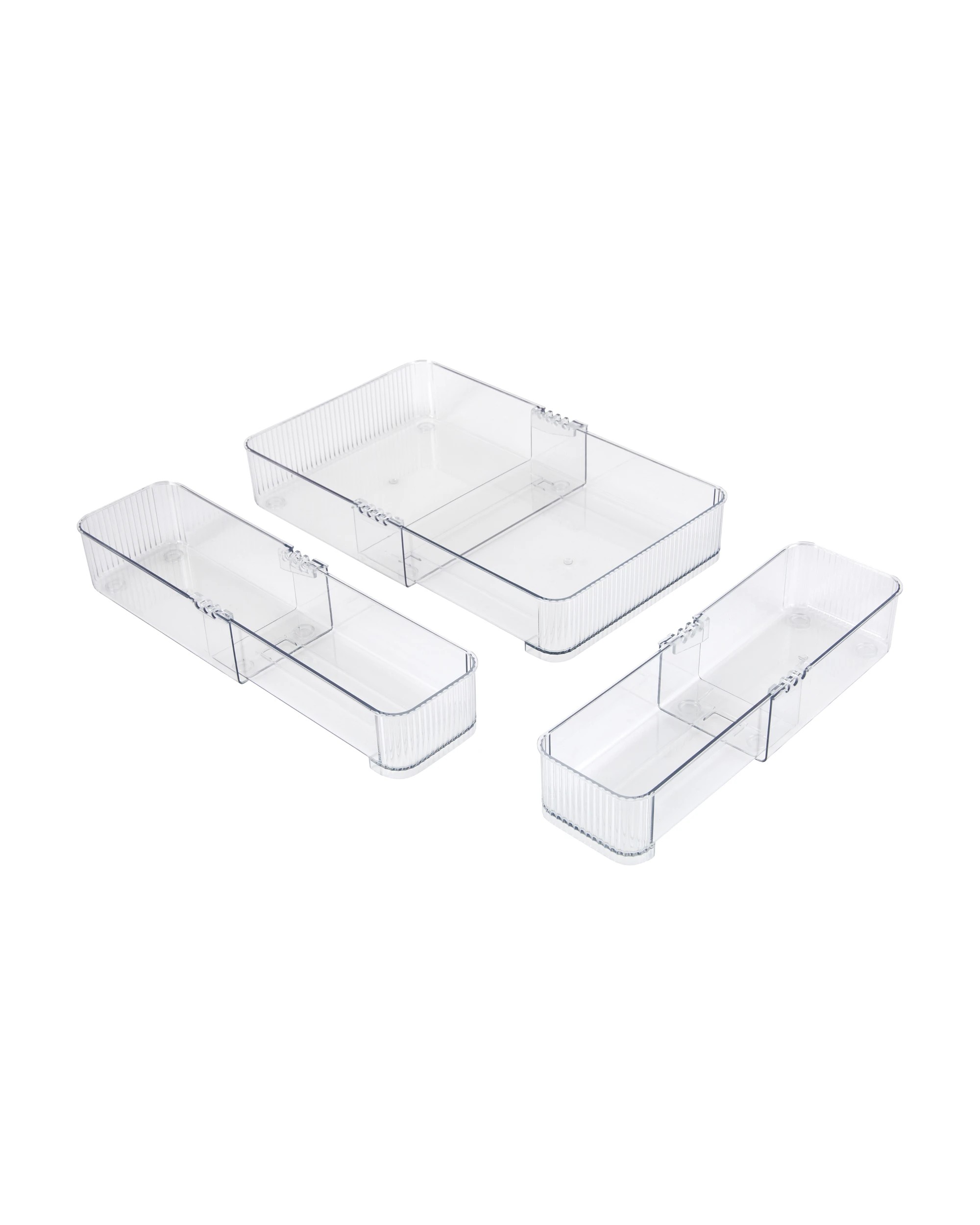 2 Clear Expandable Drawer Organiser, 2 of 9