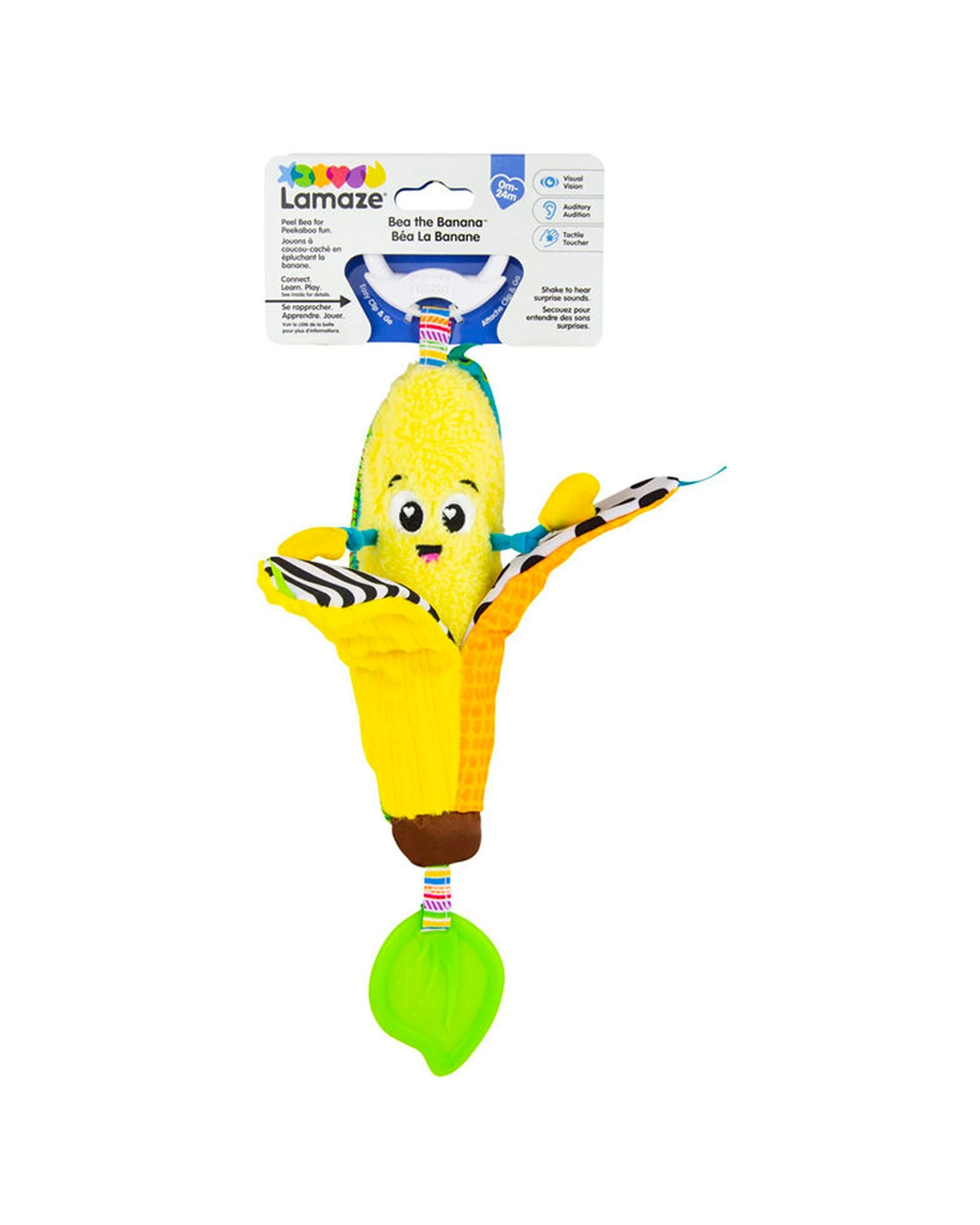 1 Lamaze Bea The Banana Jingling Toy Clip & Go Sensory Developmental Baby Toy - Multi, 1 of 3