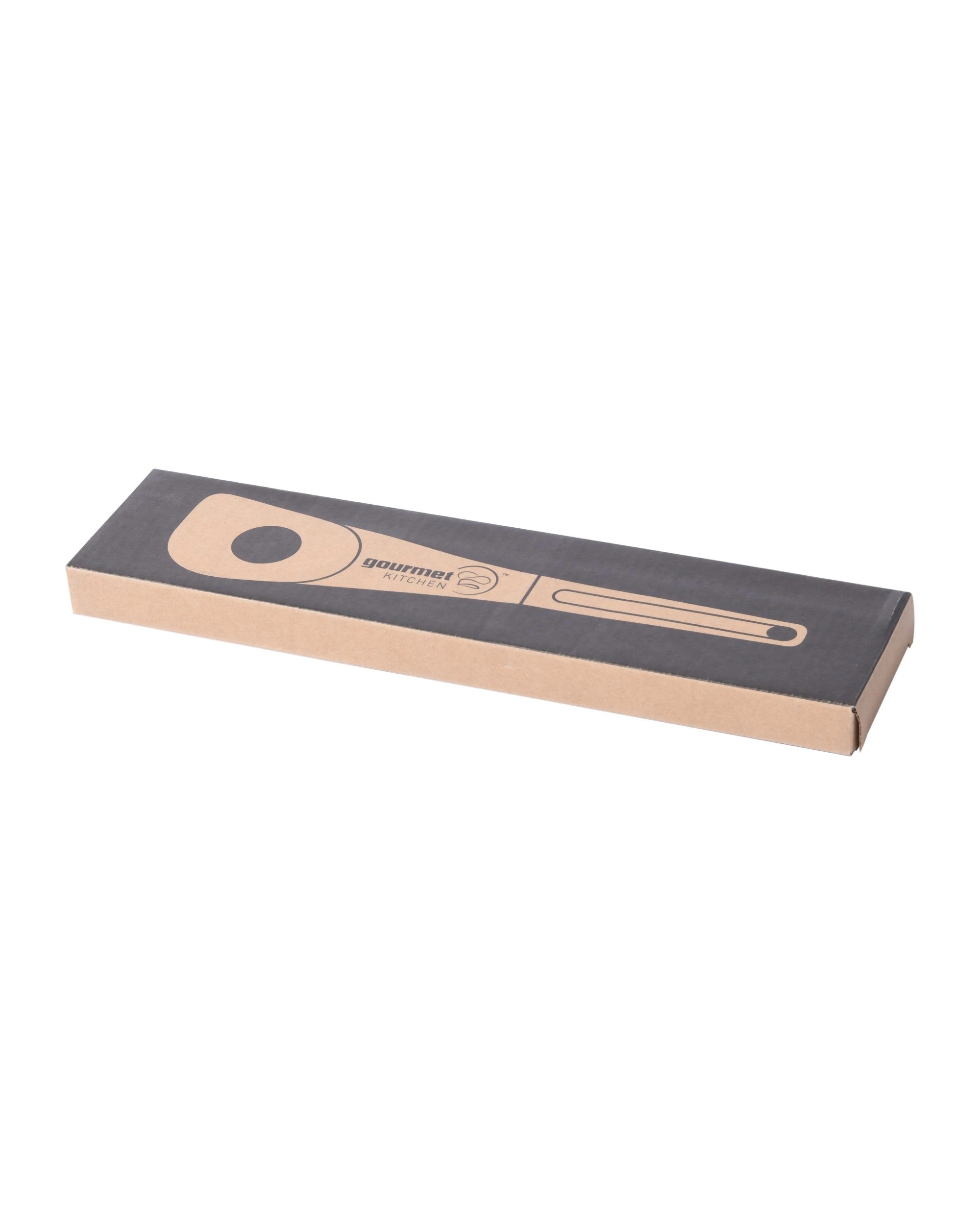 9 Gourmet Kitchen Modern Beech Wood Corner Spoon with Silicone Grip - White, 9 of 9