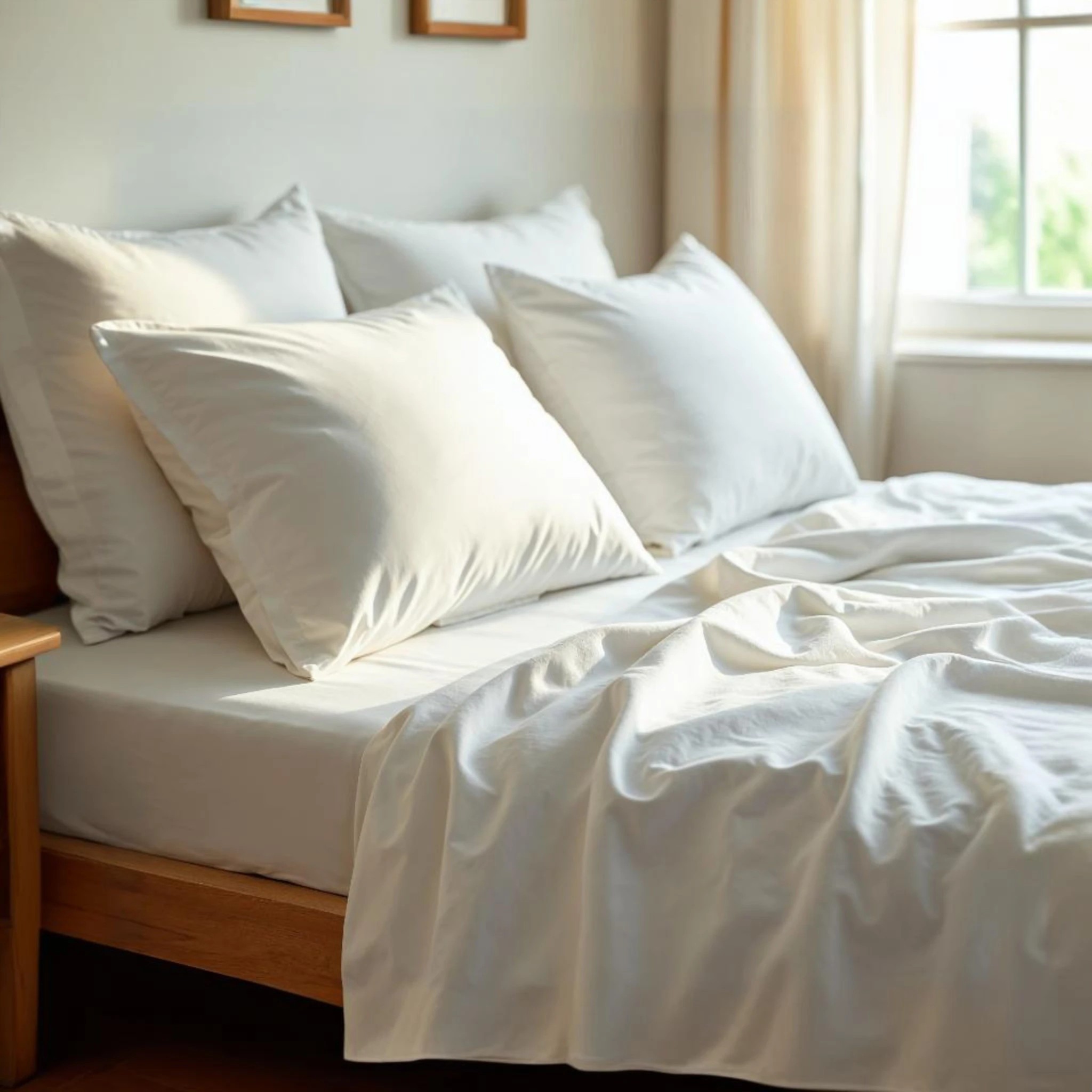 3 Royal Comfort 1200 Thread Count Sheet Set 4 Piece Ultra Soft Touch Bedding - King Bed - White, 3 of 4