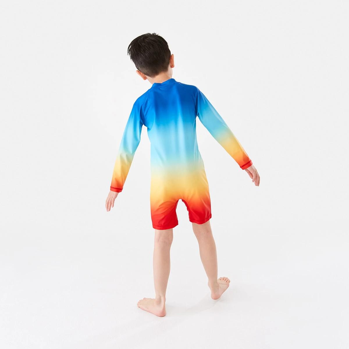 7 Long Sleeve Ombre Swimsuit Multi Ombr, 7 of 9