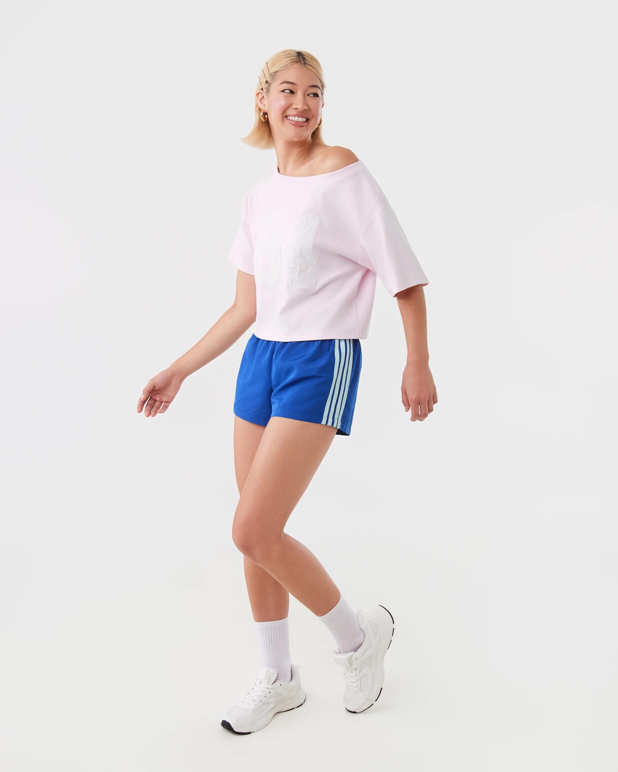 5 Youth Mini Sporty Stripe Shorts Sport Blue, 5 of 9