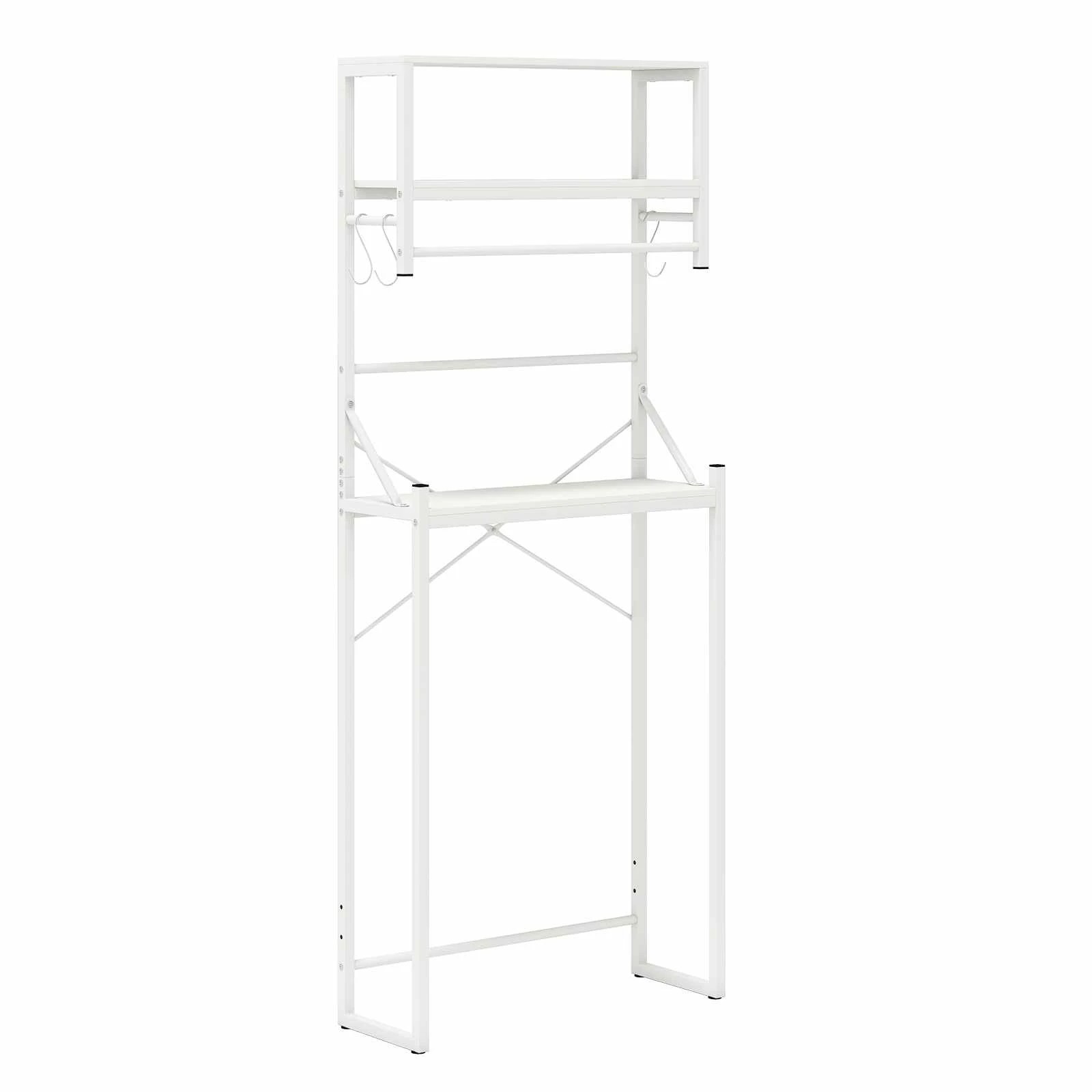 1 Costway Over Toilet Storage Rack Bathroom Cabinet Open Shelf w/Towel Holder Laundry Organizer, 1 of 5