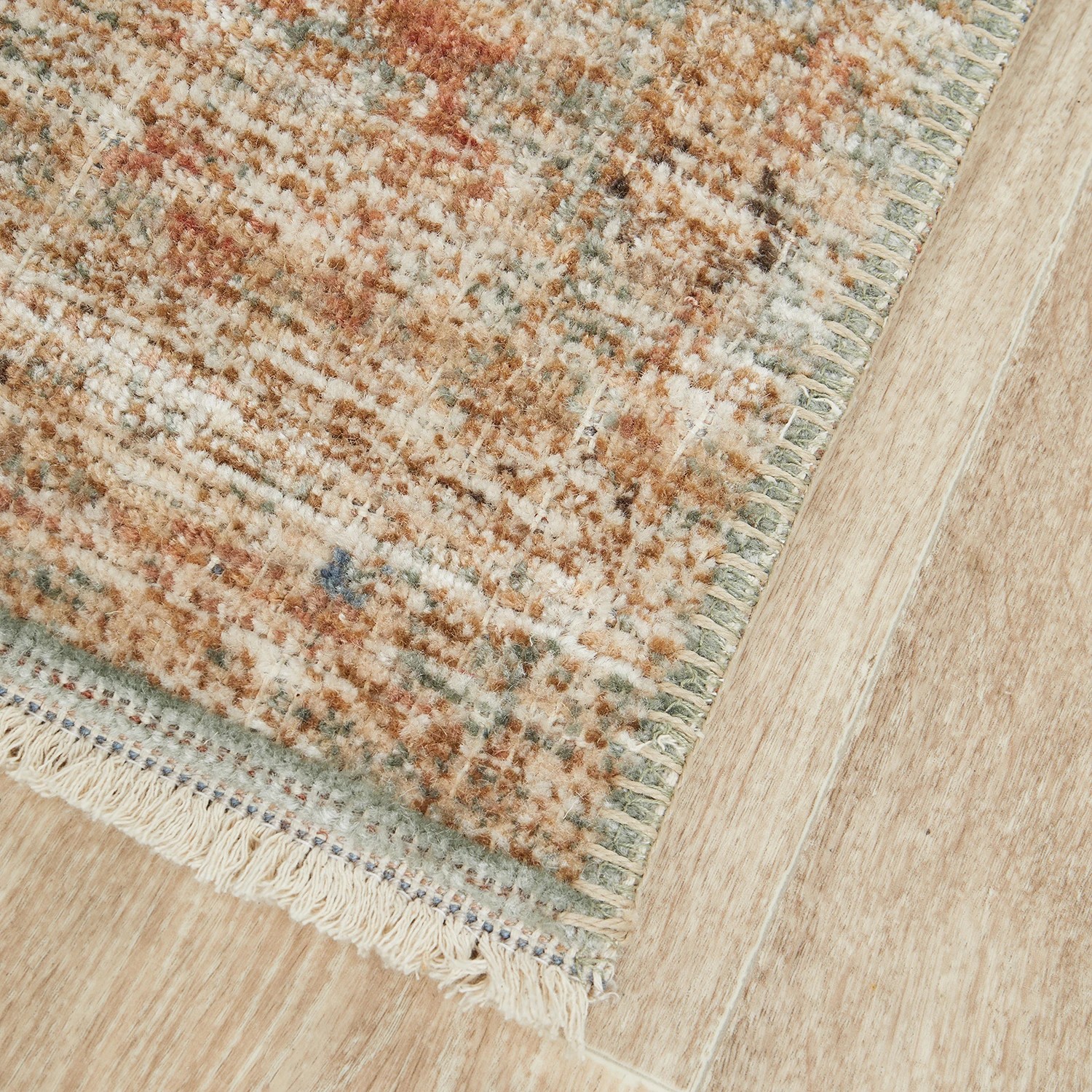 3 Common Ground Rugs Heirloom 06 370x80cm Runner - Large Rug - Aqua - Blue, 3 of 7