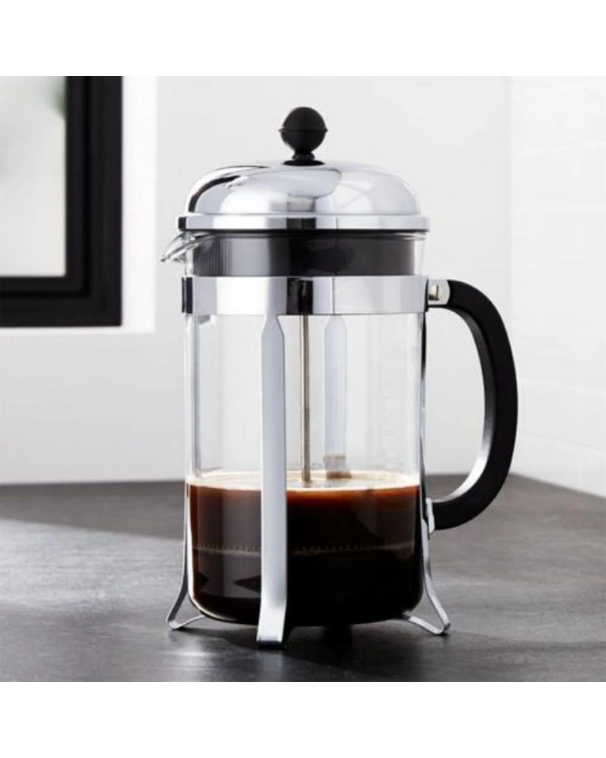 2 Bodum Chambord French Press, 1.0L - 8 Cup Capacity - Silver, 2 of 4
