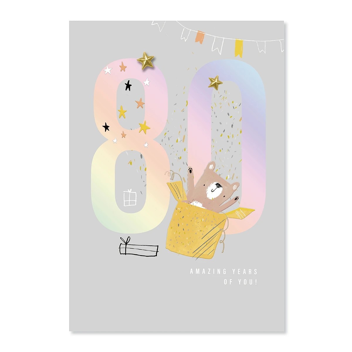 3 Connections from Hallmark 80th Birthday Card - Birthday Bear, 3 of 3