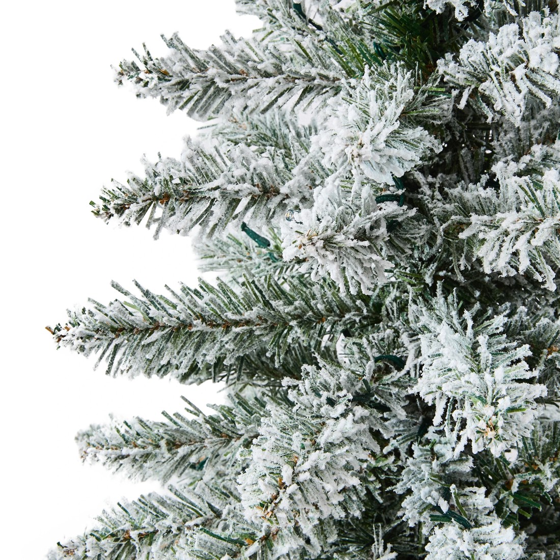 3 60cm (2ft) Light Up Mini Green Flocked Christmas Tree, 3 of 7