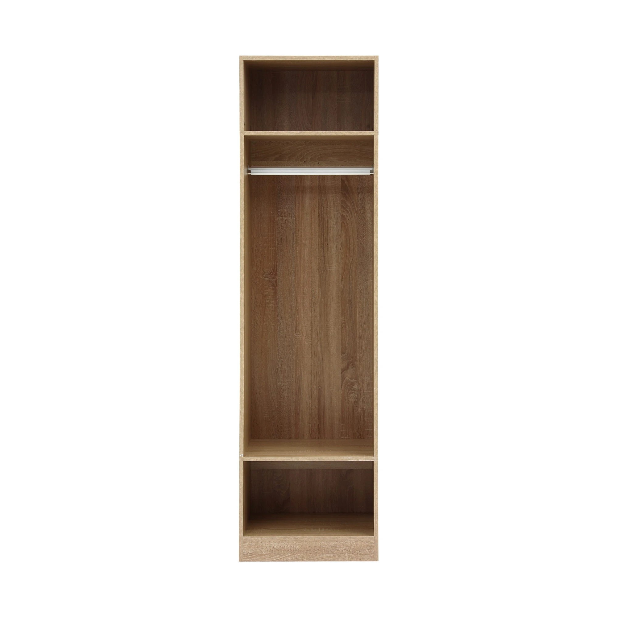 4 Artiss Wardrobe Clothes Closet Storage Organizer 2 Shelves 1 Hanging Rod - Natural, 4 of 8