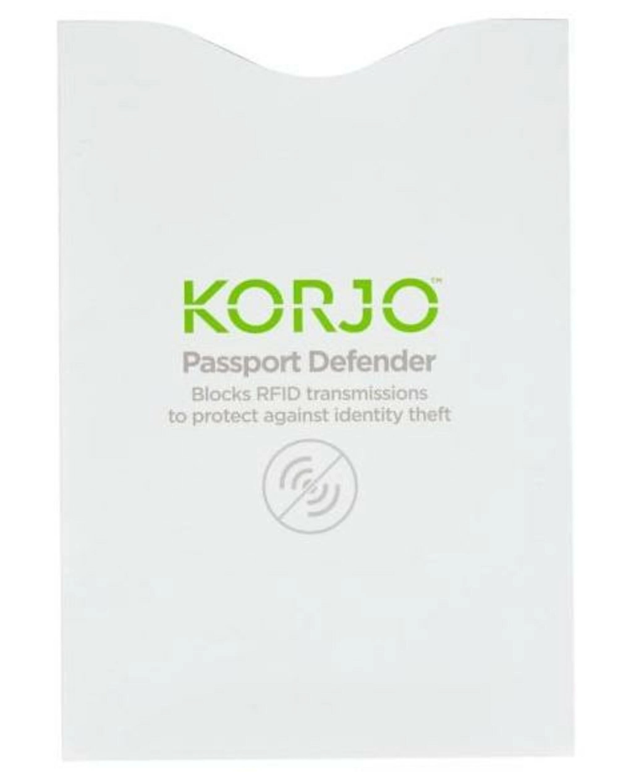 2 Korjo RFID Passport Defender Sleeves - 2-Pack - White, 2 of 3