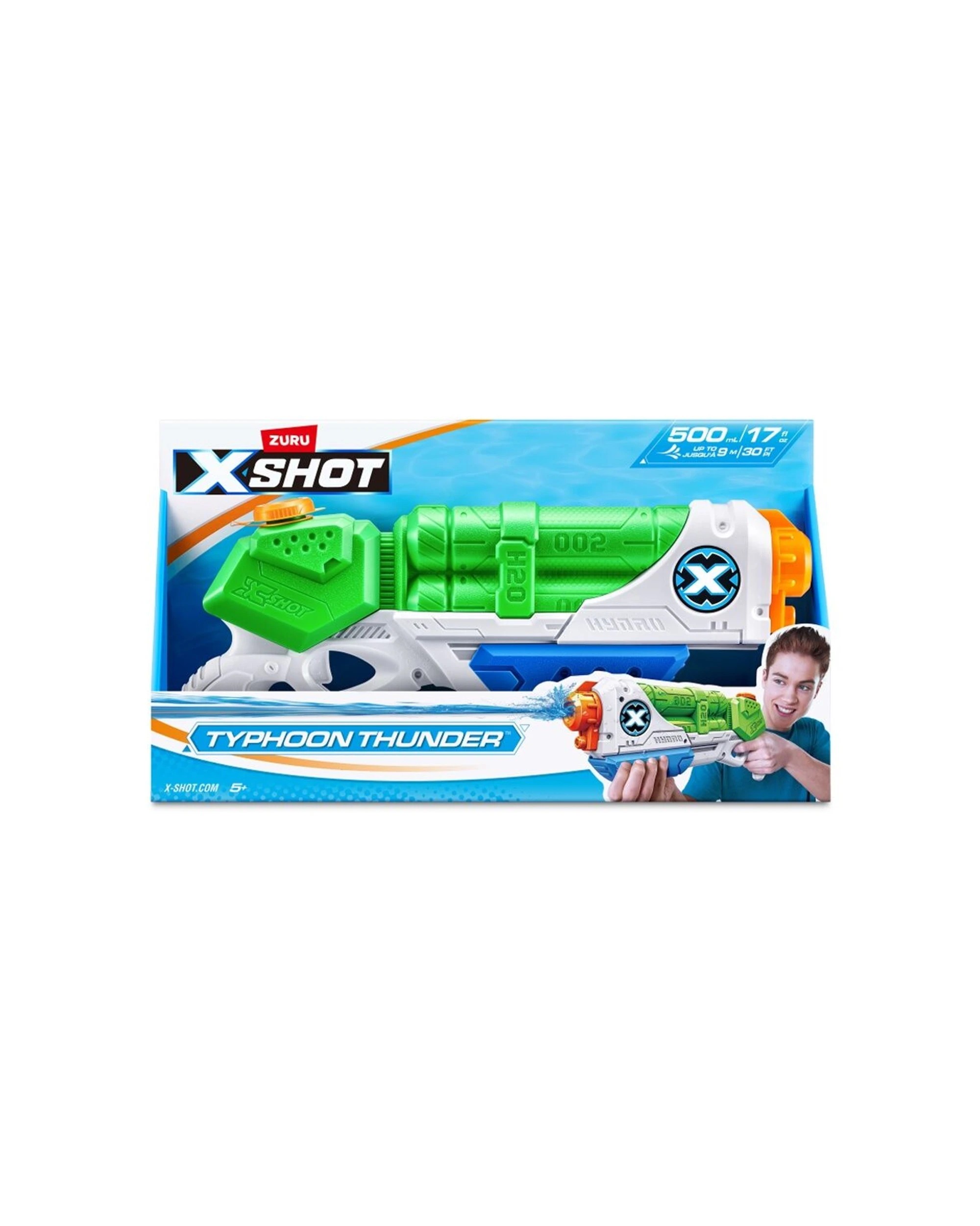 3 Zuru Xshot Water Blaster Typhoon Thunder Gun Kids Toy - White, 3 of 8