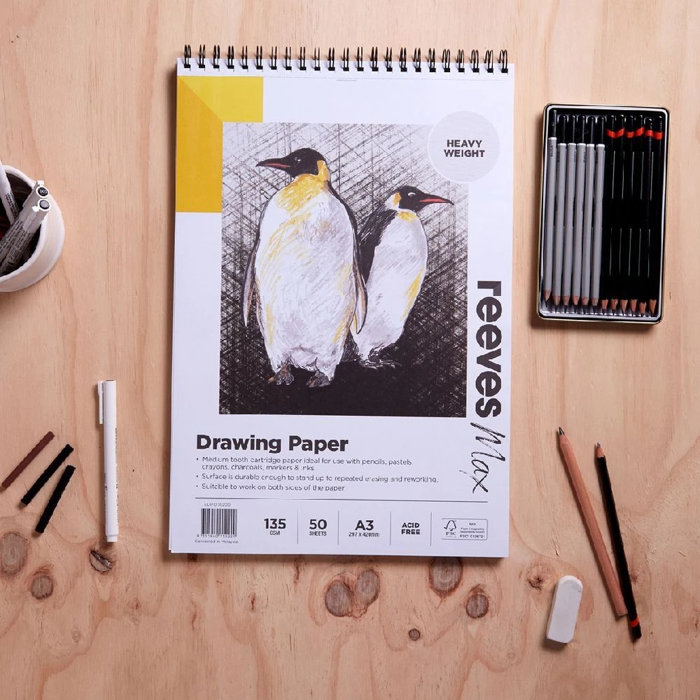 2 Reeves Max A3 Drawing Pad 135gsm 50 Sheets, 2 of 5