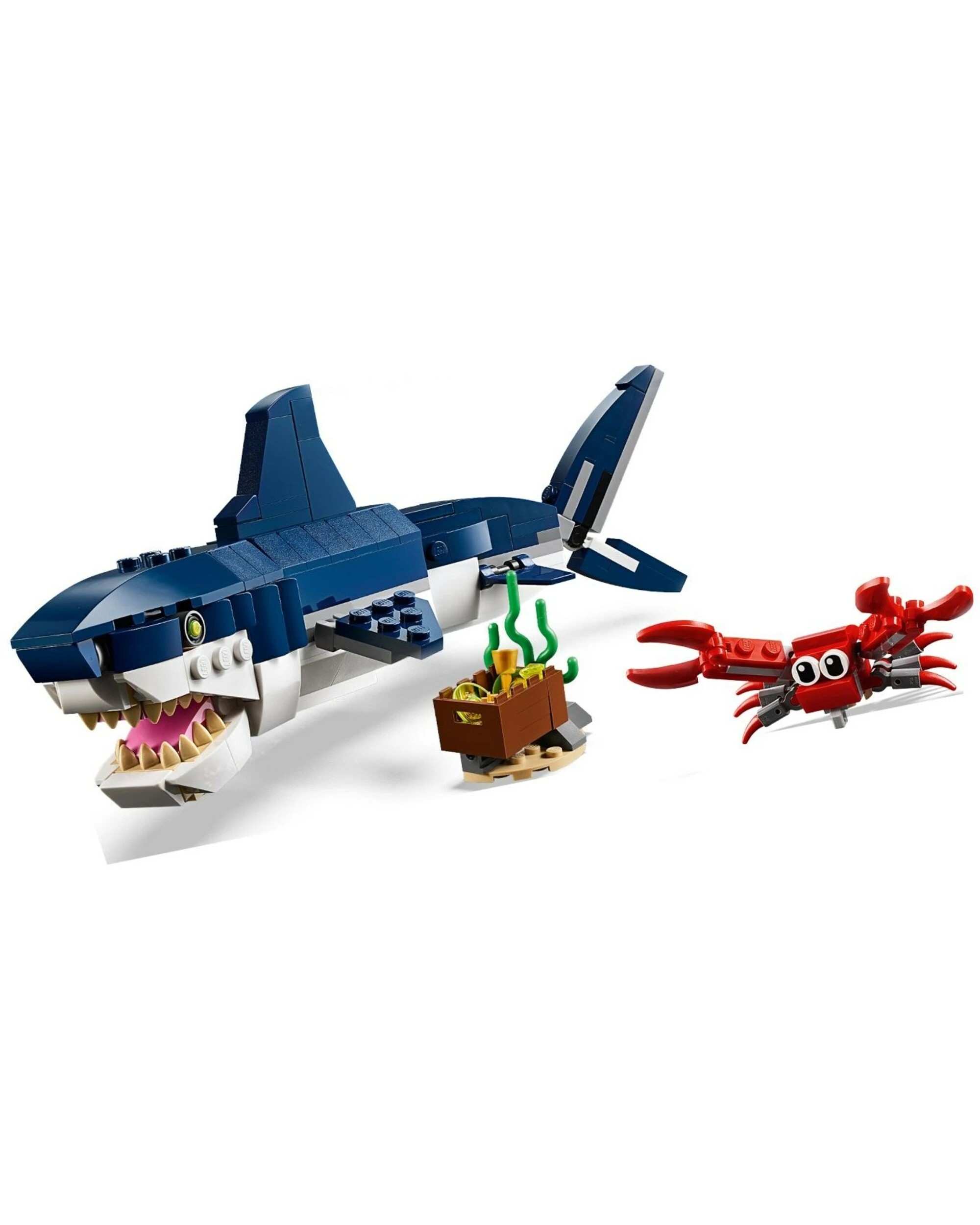 2 LEGO 31088 Deep Sea Creatures 3-in-1 Shark, Squid, Anglerfish Building Set, 2 of 5