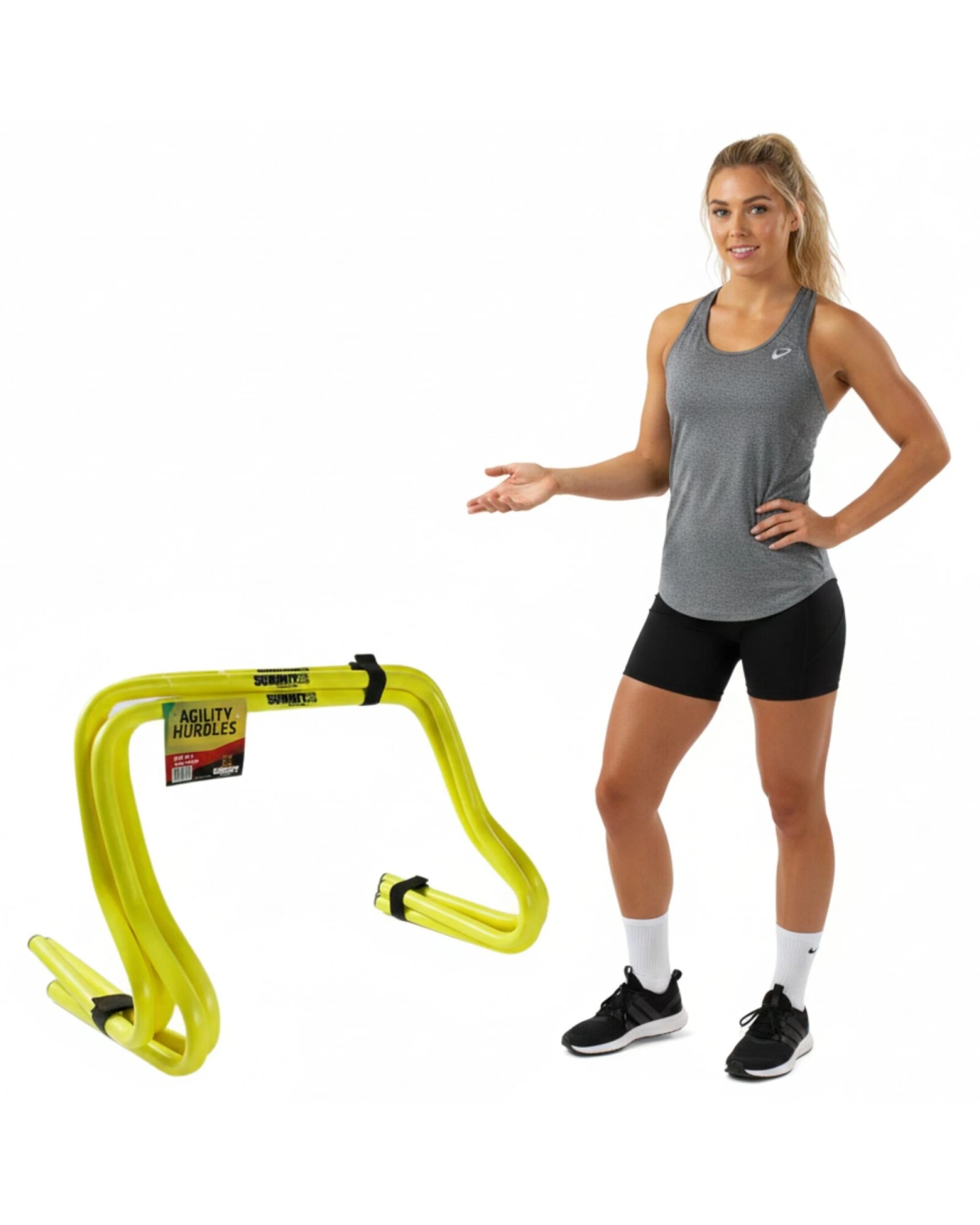 2 Summit 1 Pack of 4 Agility Training Hurdles Sport Socer Football Speed - 30cm Height, 2 of 3