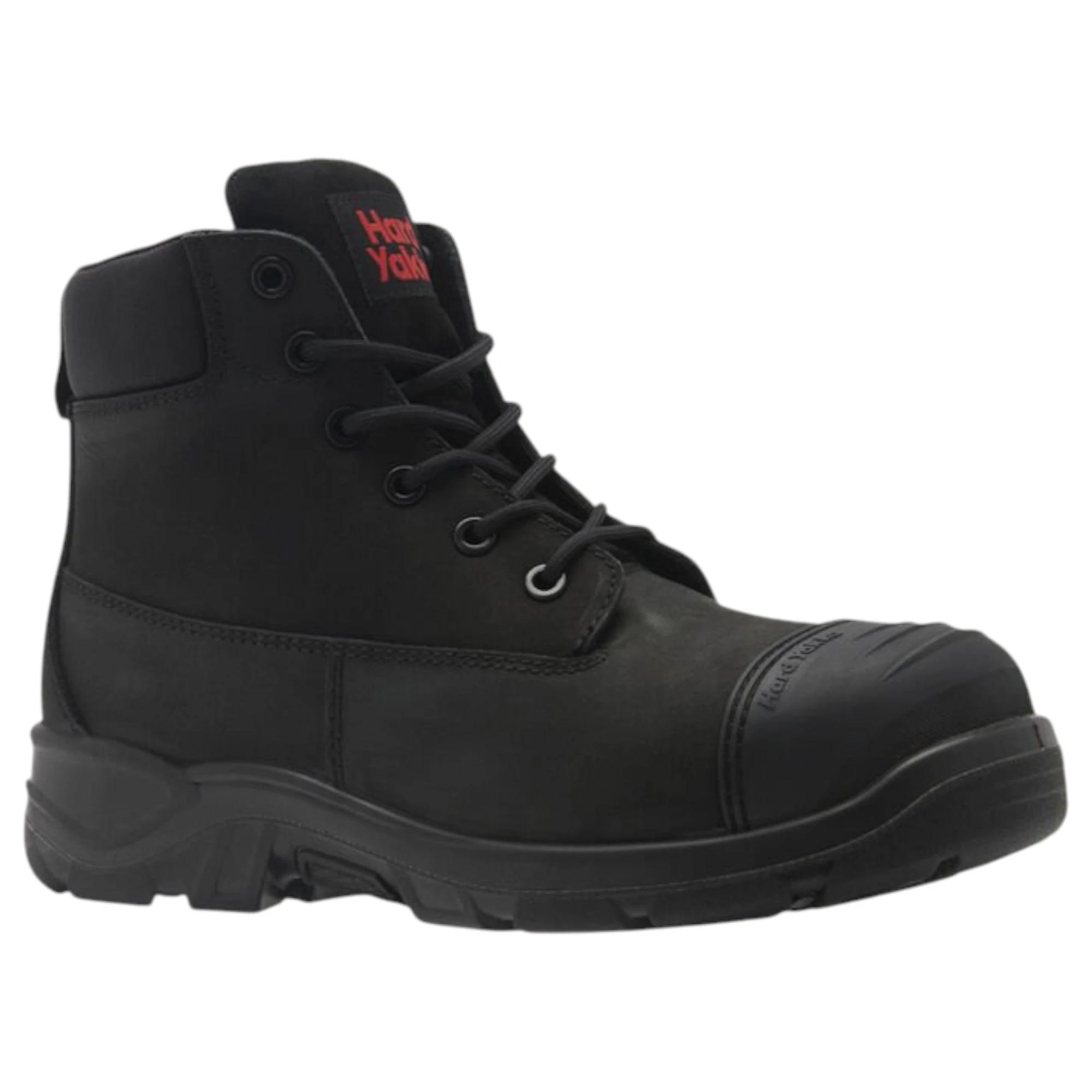 2 Hard Yakka Mens Toughmaxx 6z Steel Toe Safety Boot BLACK, 2 of 8