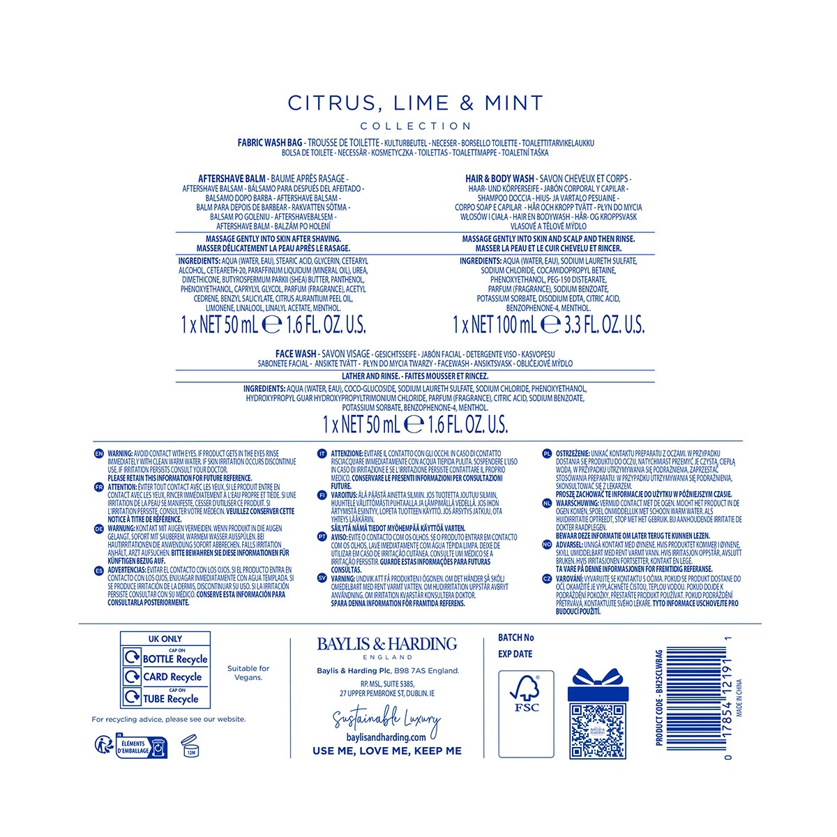 4 Baylis & Harding Wash Bag & Travel Essentials Set, 4 of 4