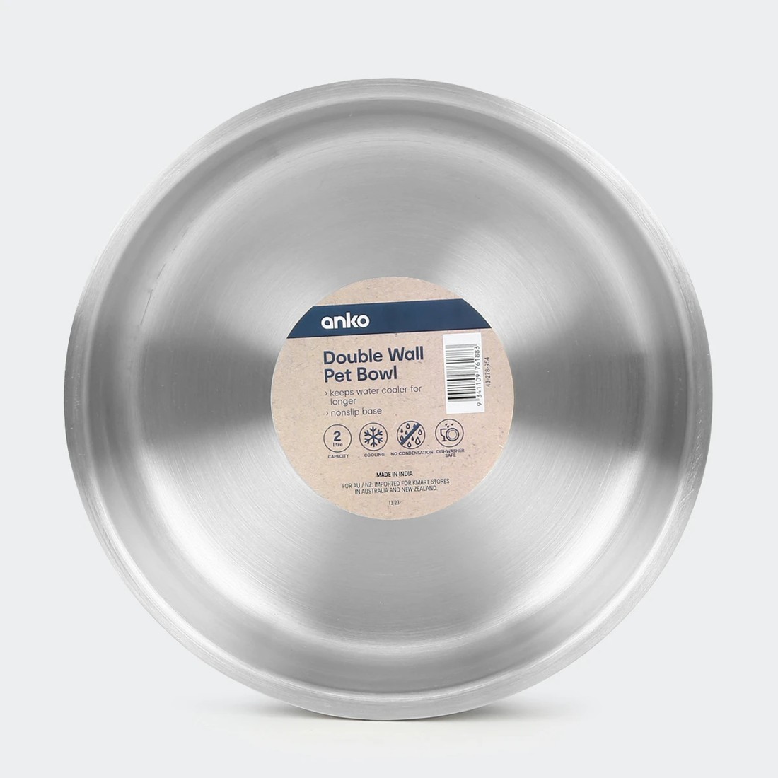 5 Pet Bowl Metal Double Wall - Black, 5 of 6