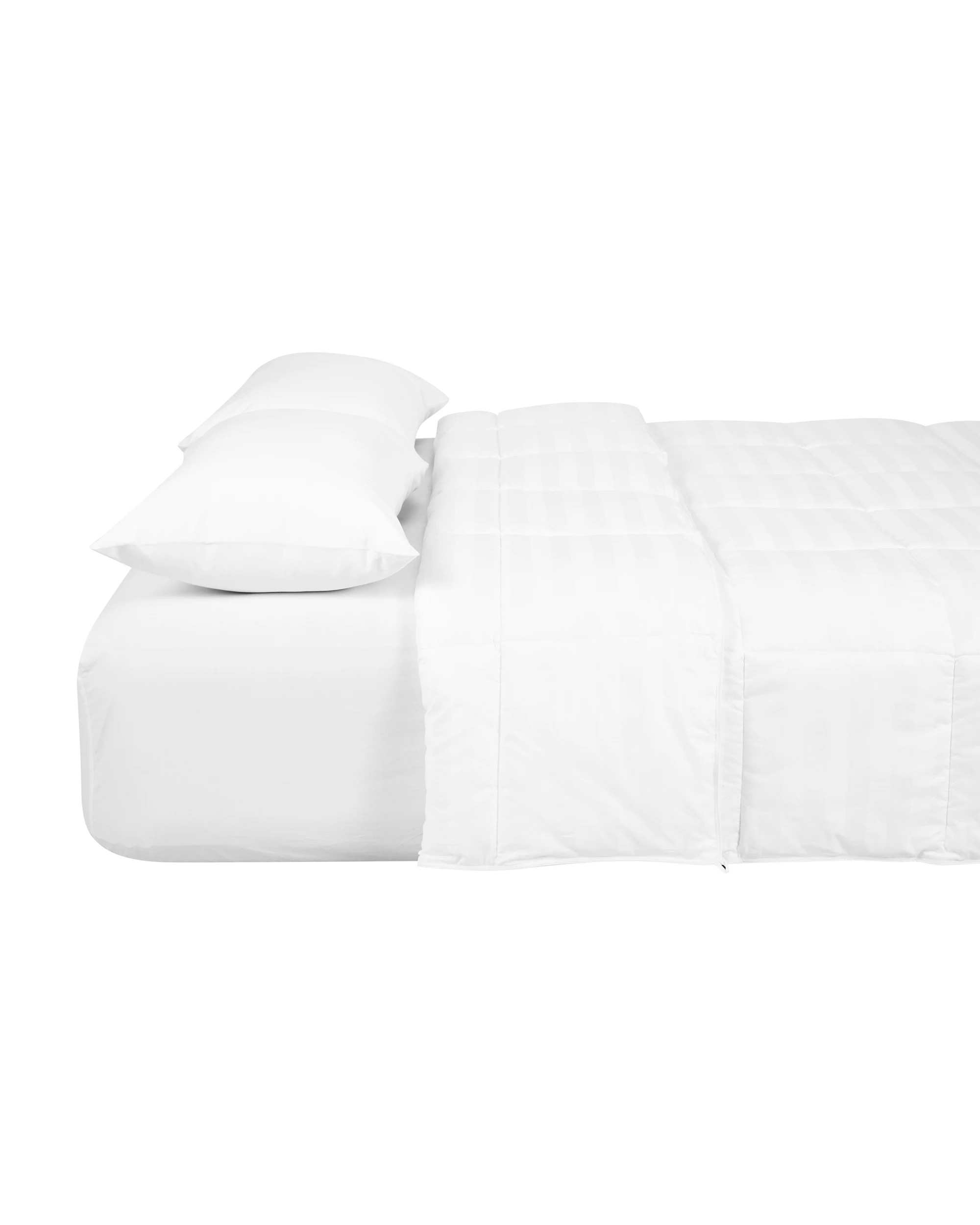 5 Memory Fibre Quilt - King Bed, White, 5 of 5