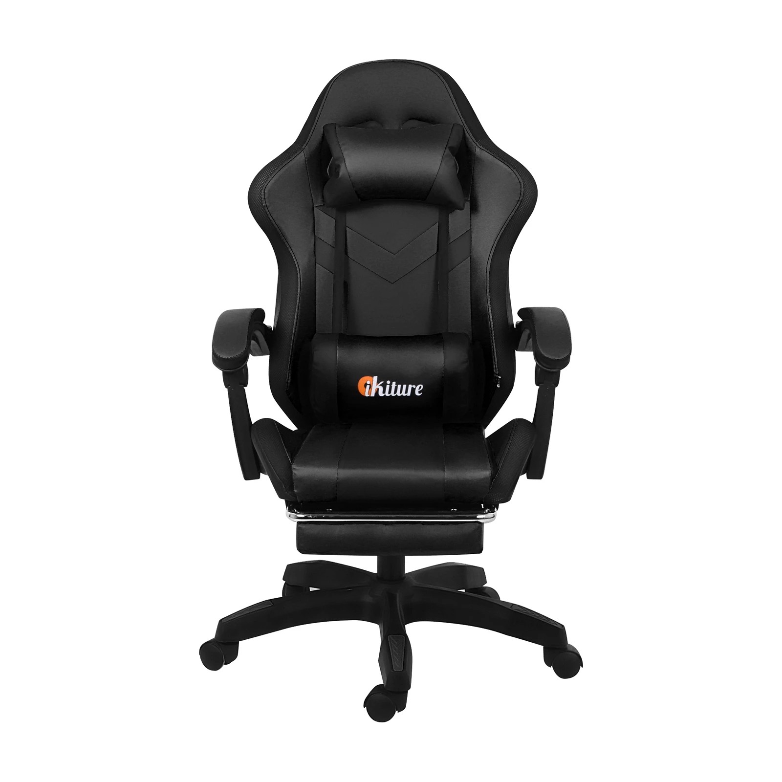 3 Oikiture 8-points Massage Gaming Chair Led
 - Black, 3 of 10