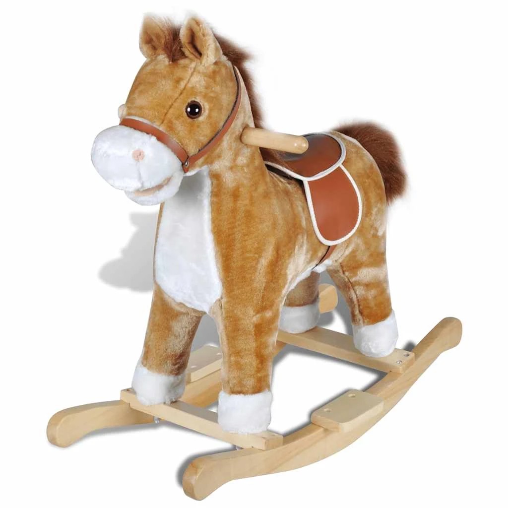 1 Vidaxl Rocking Horse Ride-on Toy - Brown, 1 of 2