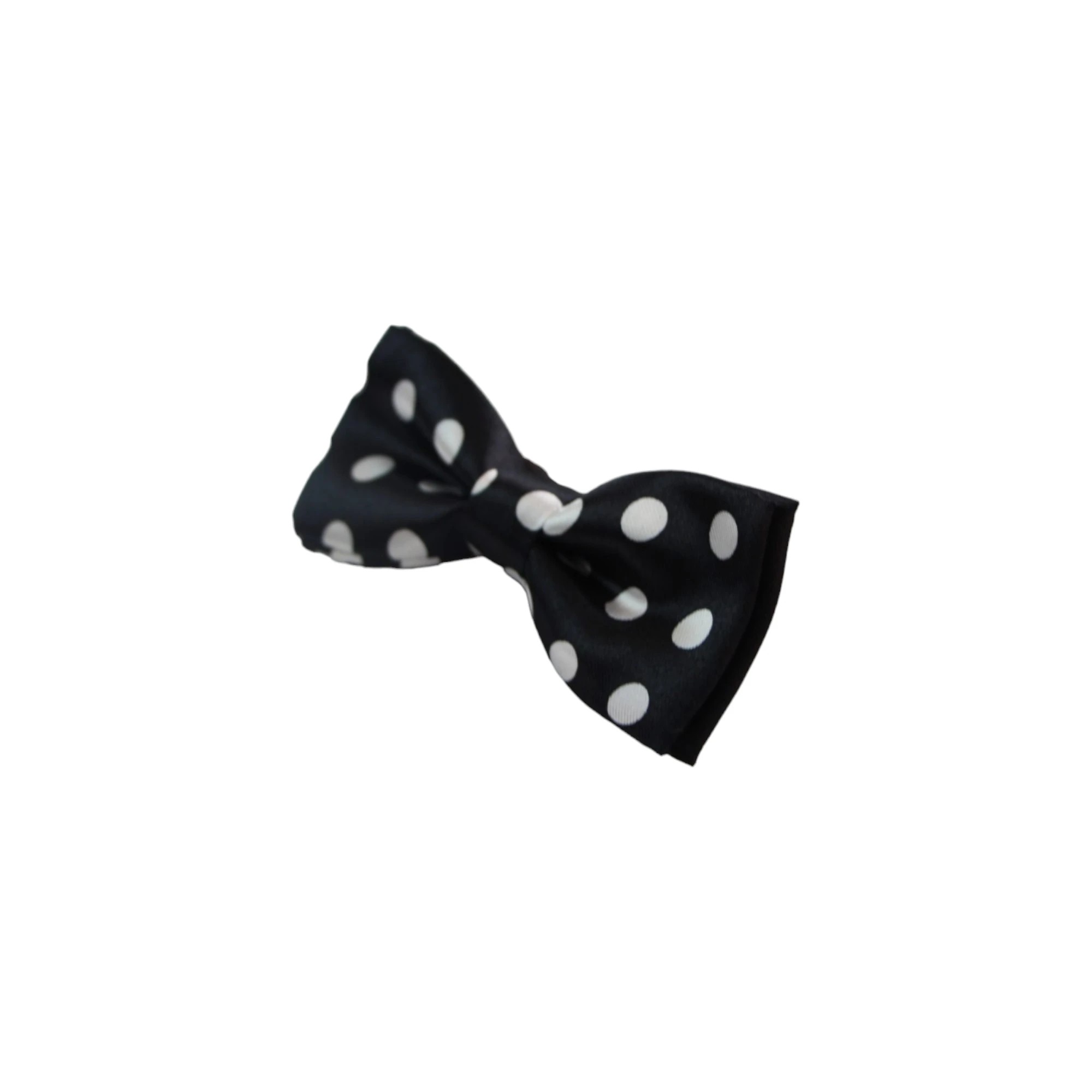 4 Zasel Boys Black With White Large Polka Dots Patterned Bow Tie - Multi, 4 of 4