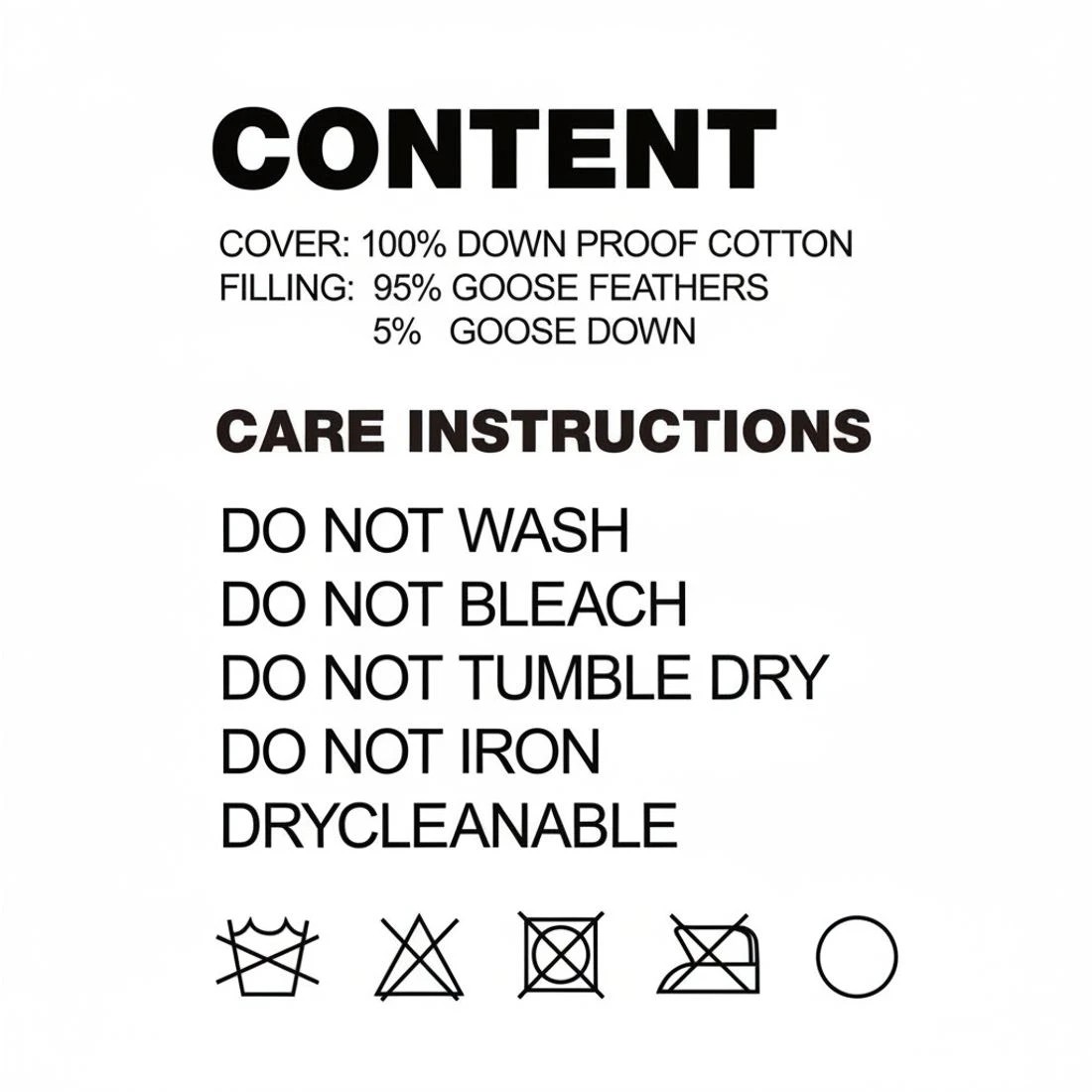 5 Giselle Bedding 700GSM Goose Down Feather Quilt Single - Single Bed - White, 5 of 8