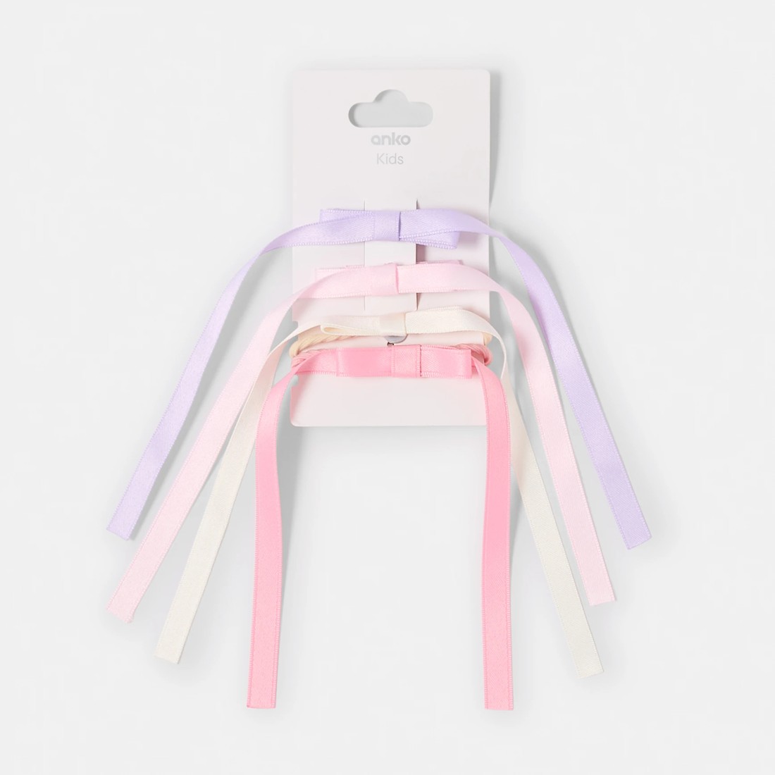 3 4 Pack Hair Clips and Ties - Pastel, 3 of 3