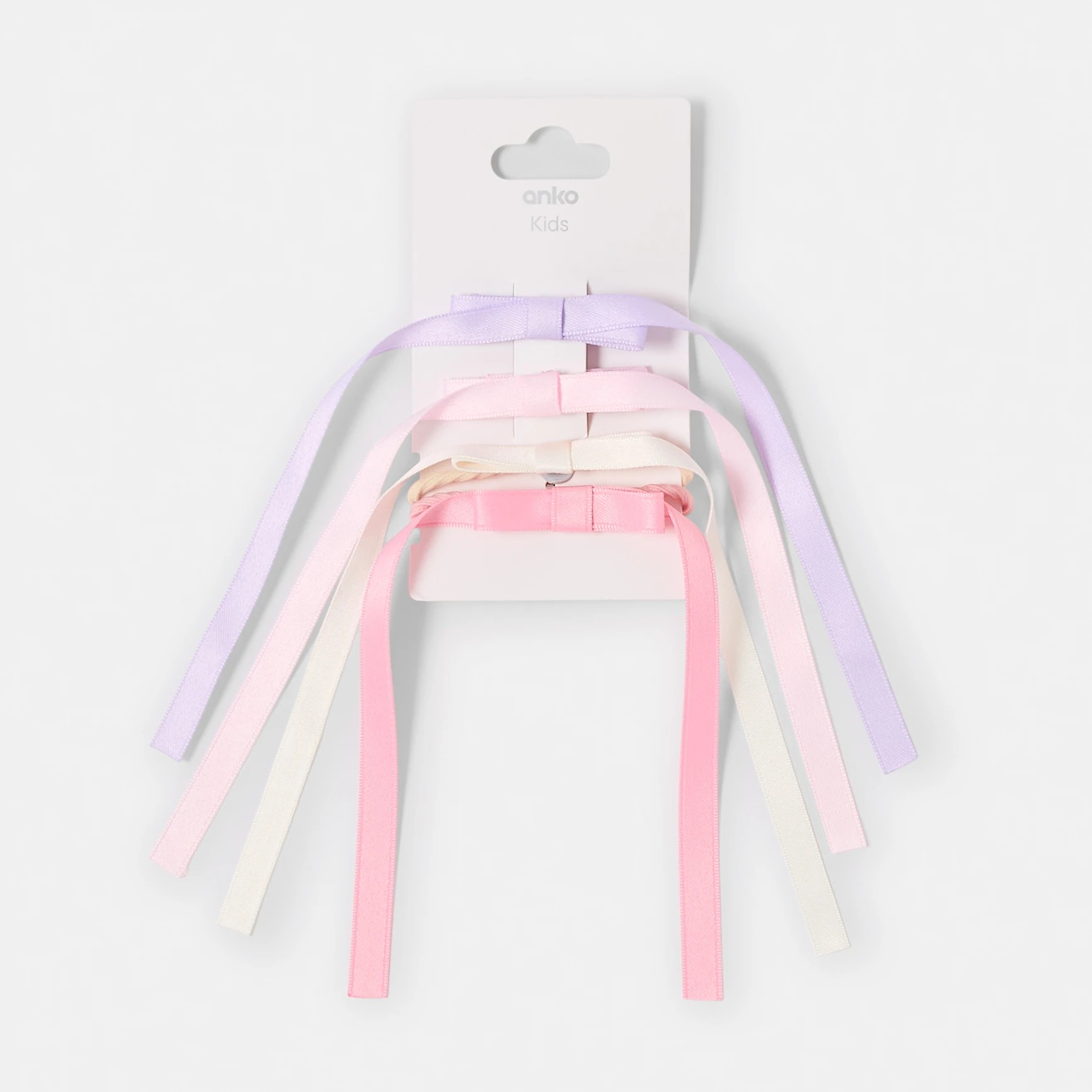 3 4 Pack Hair Clips and Ties - Pastel, 3 of 3