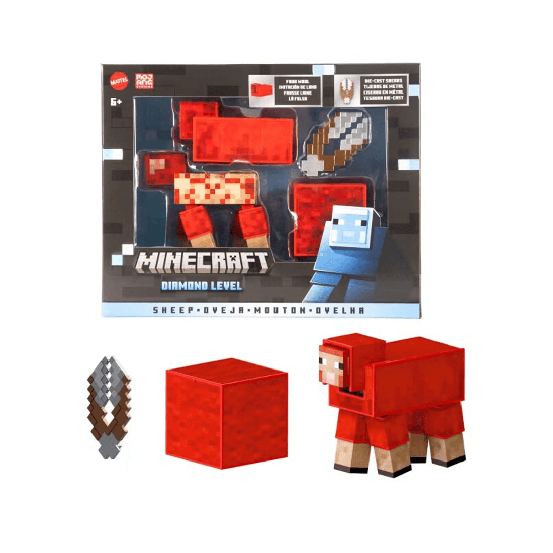 1 Mattel Minecraft Diamond Level Sheep 5.5 inch Action Figure, 1 of 7