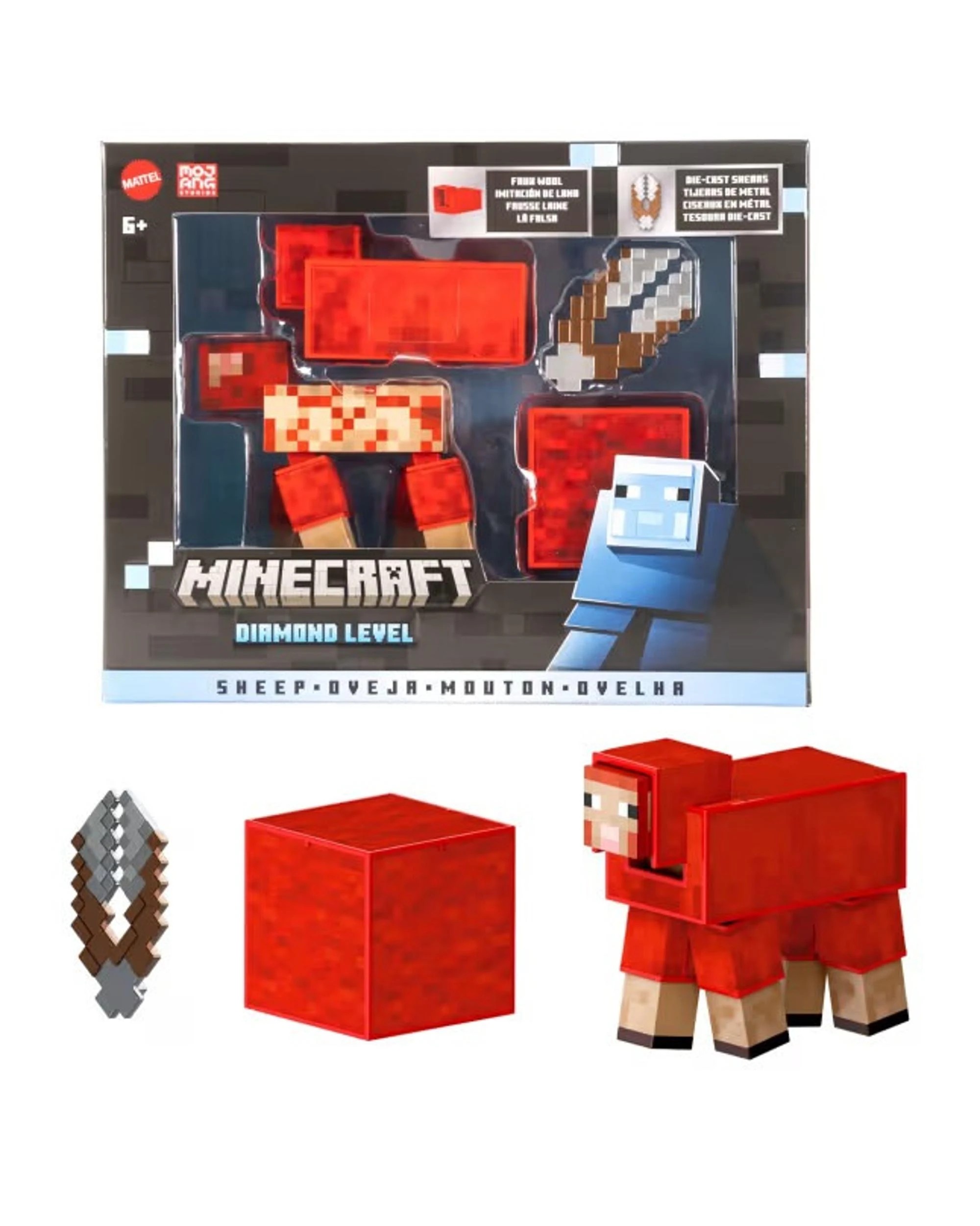 1 Minecraft Diamond Level Sheep 5.5 inch Action Figure, 1 of 7