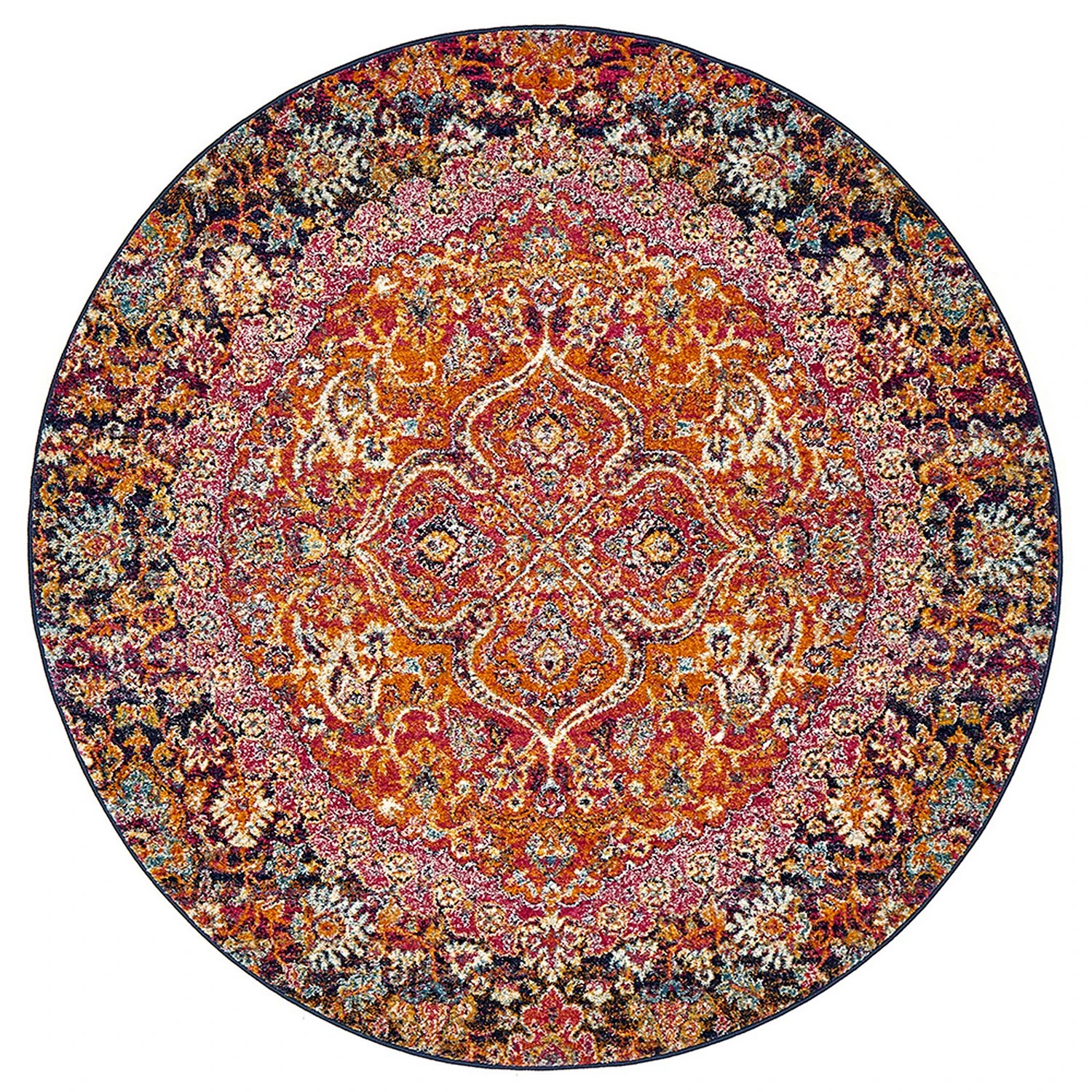 2 Common Ground Rugs Gallery 867 200x200cm Round - Medium Pet Friendly Rug - Multi, 2 of 4