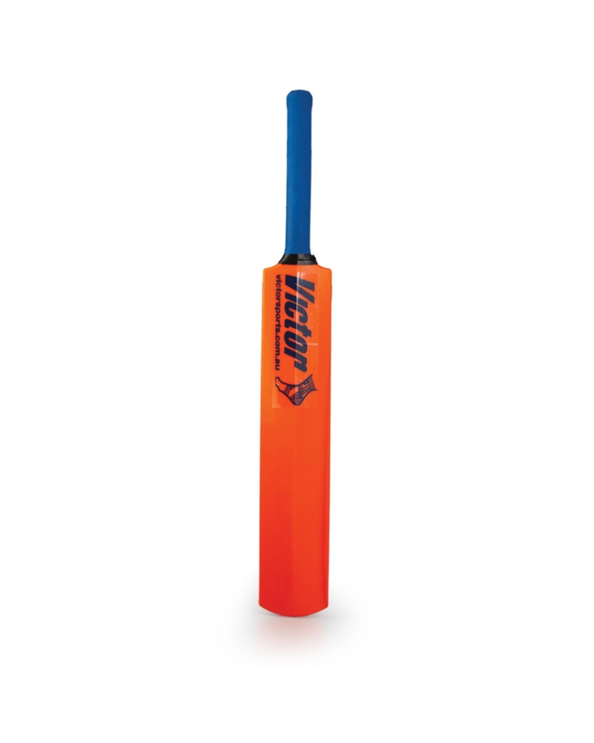2 Victor Sports Plastic Cricket Bat Rubber Lightweight Size 4 - Orange, 2 of 2