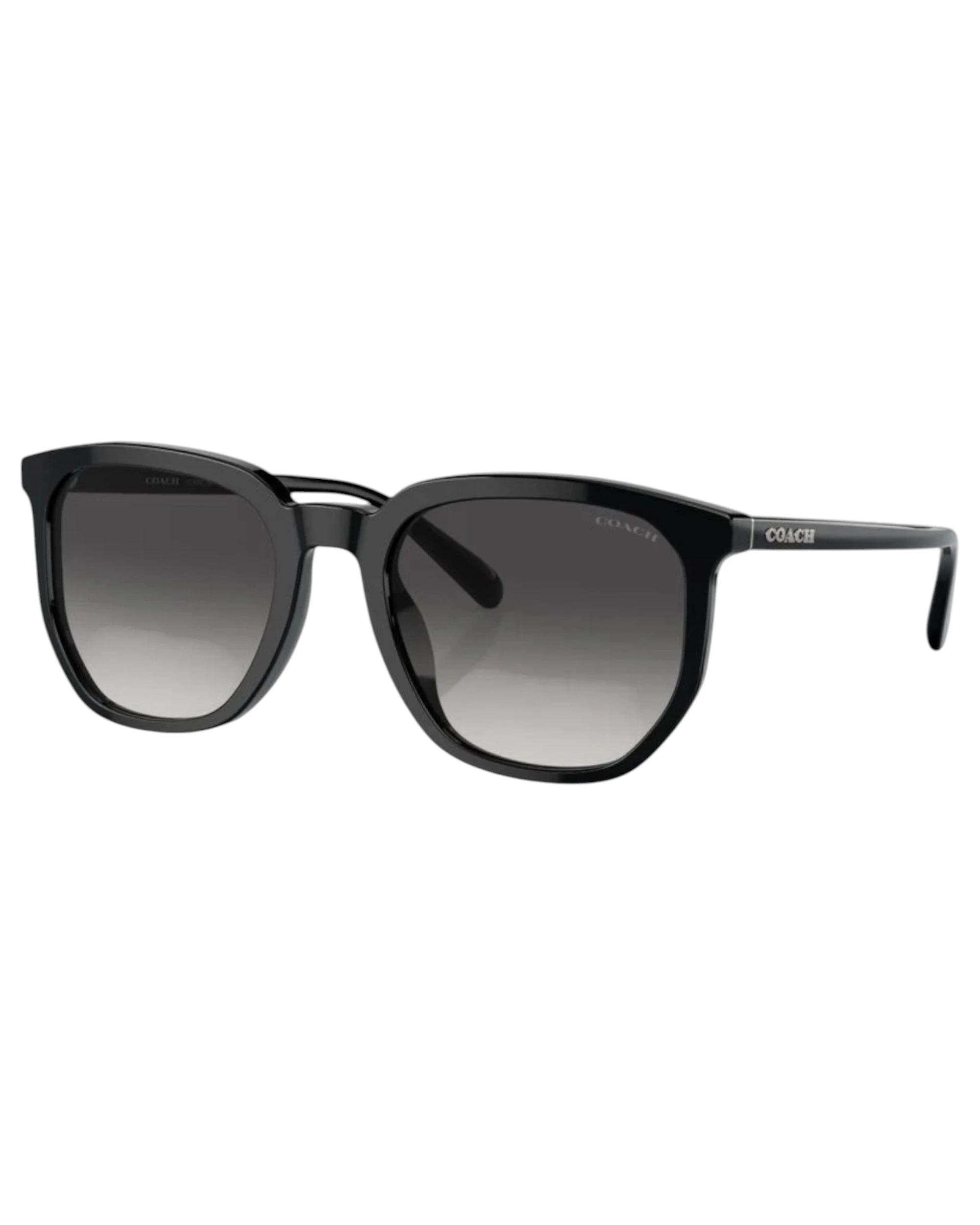 1 Coach Mens Sunglasses HC8384U Black/ Dark Grey Gradient Sunnies BLACK/DARK GREY, 1 of 5