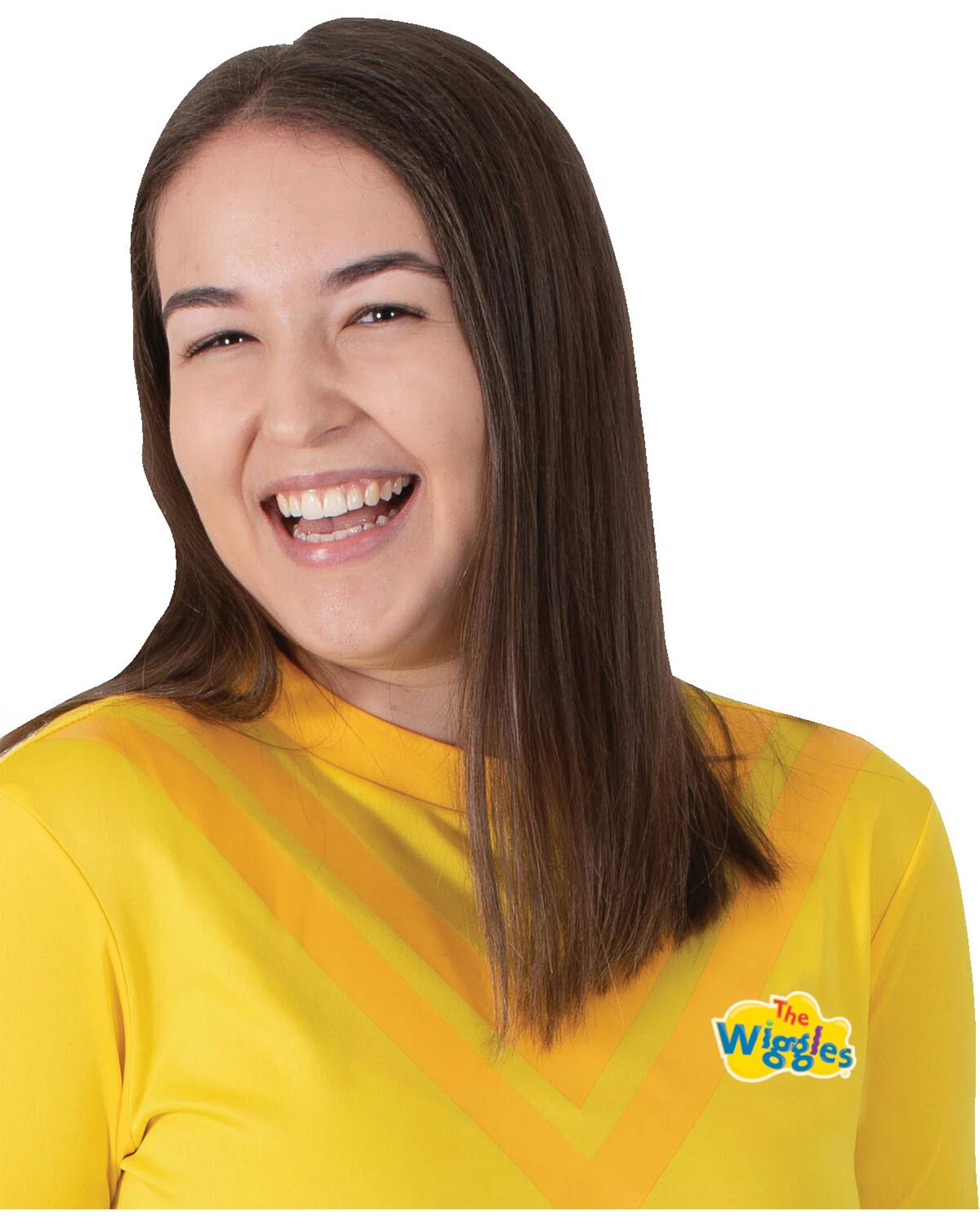 1 Rubies Wiggle Adult Dress Up Costume Top Size Standard - Yellow, 1 of 2