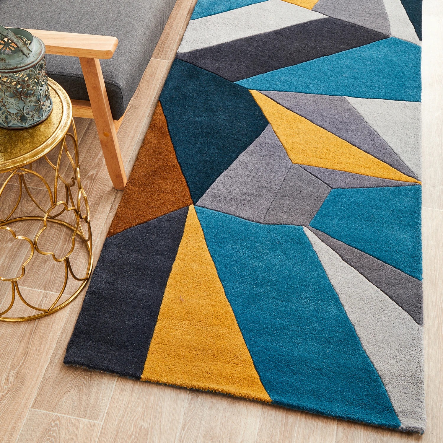 2 Common Ground Rugs Jye 902 300x80cm Runner - Medium Hand Tufted Wool Rug - Multi, 2 of 7
