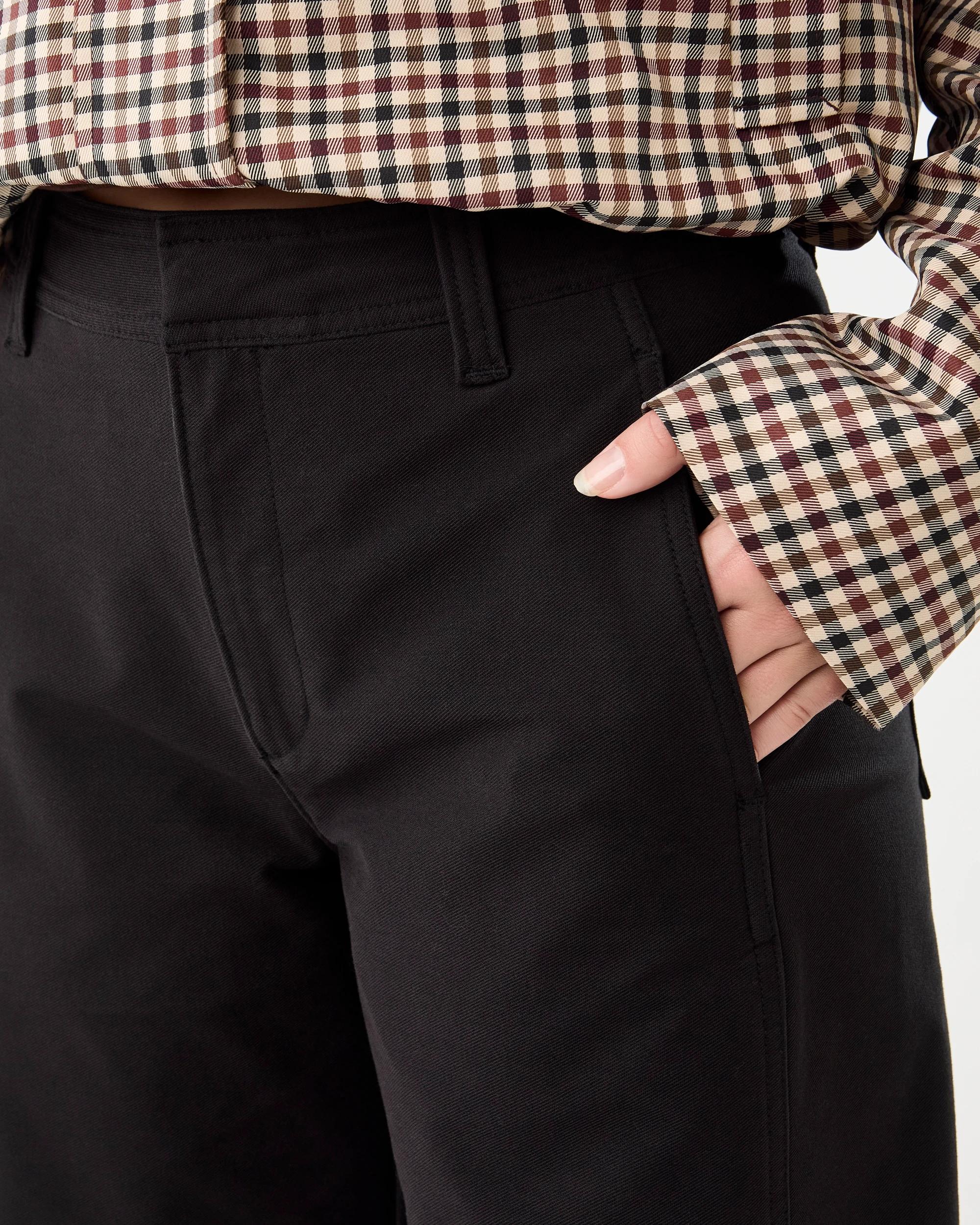 4 Barrel Leg Pants Black, 4 of 7