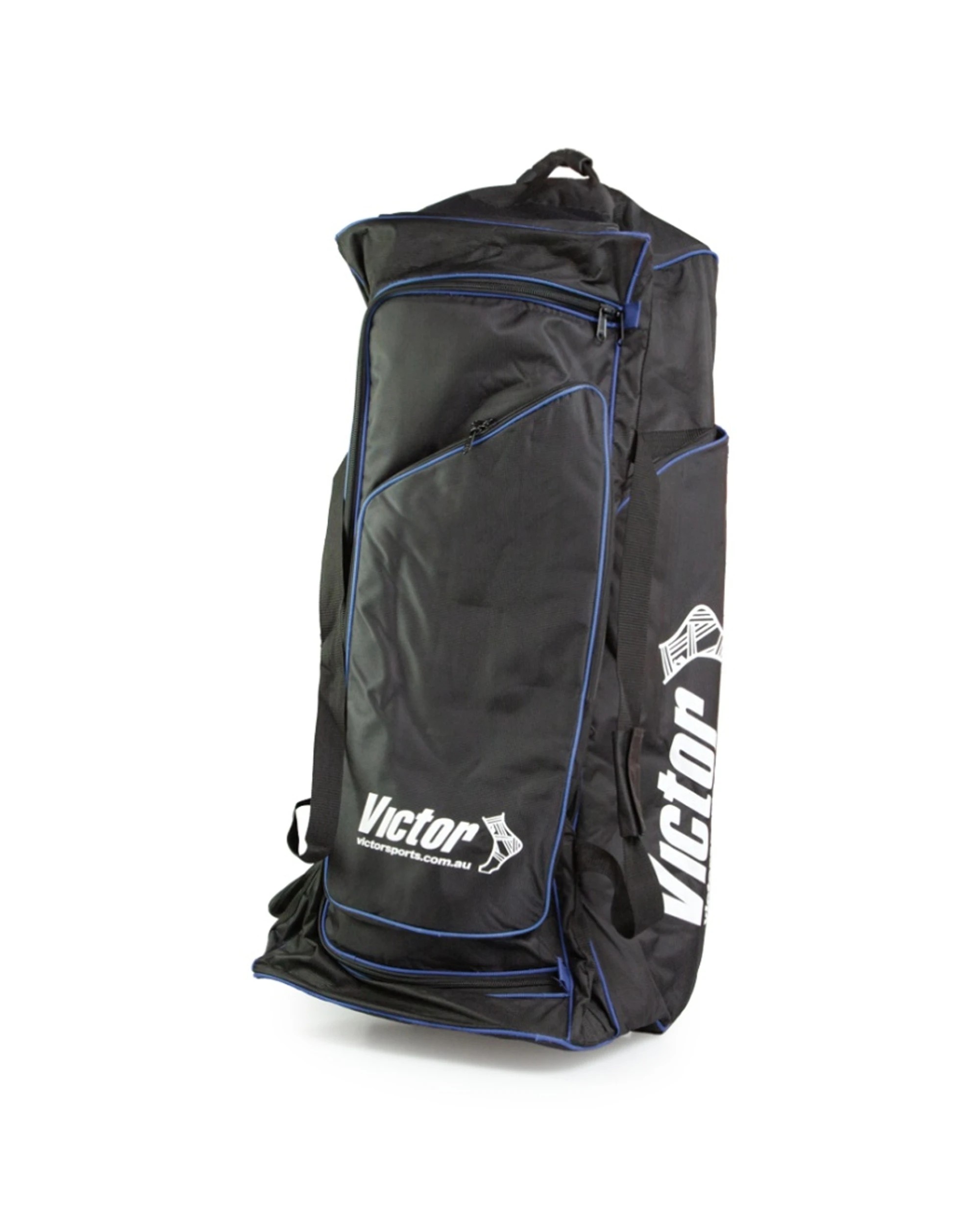 3 Victor Sports Cricket Bag Deluxe Large D Shape Rubber Pull Handle - Black, 3 of 5