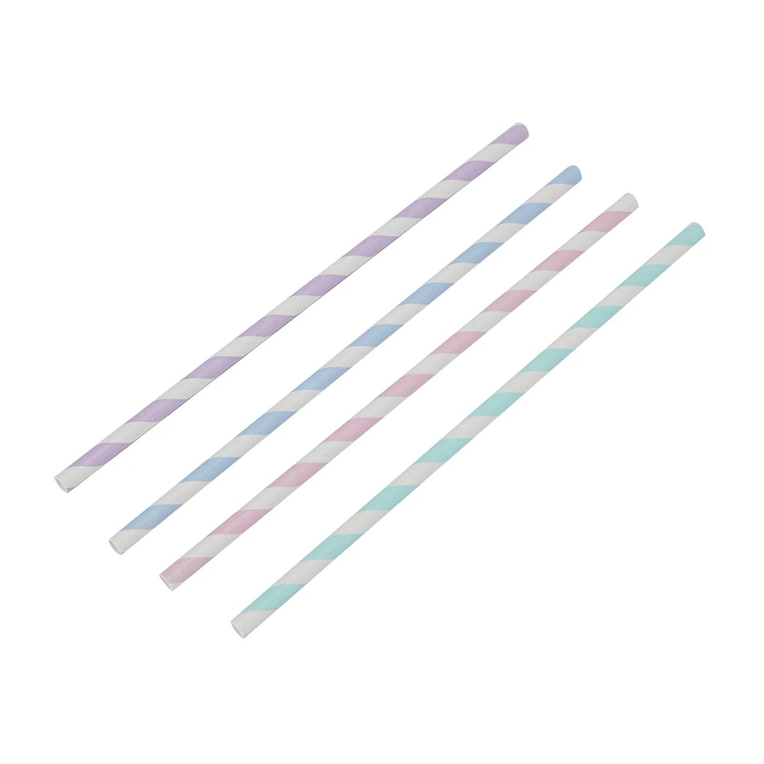 2 50 Pack Pastel Paper Straws, 2 of 5