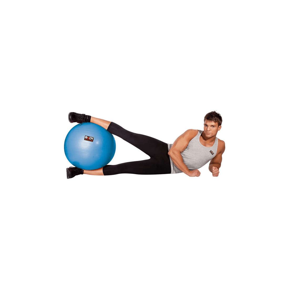 3 Body Sculpture 75cm Anti-Burst Gym Ball With Pump PVC Balance And Posture - Blue, 3 of 3