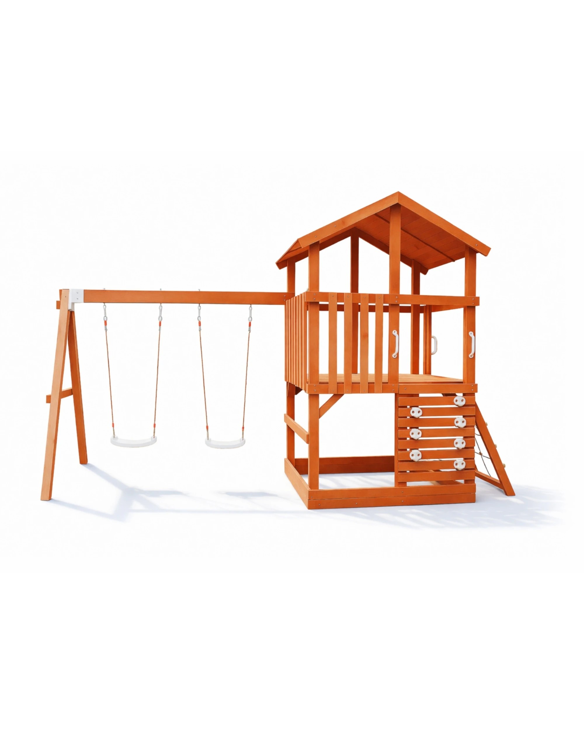 2 Hide & Seek Kids Matilda Play Set Fort with Slide - Pearl - White, 2 of 3